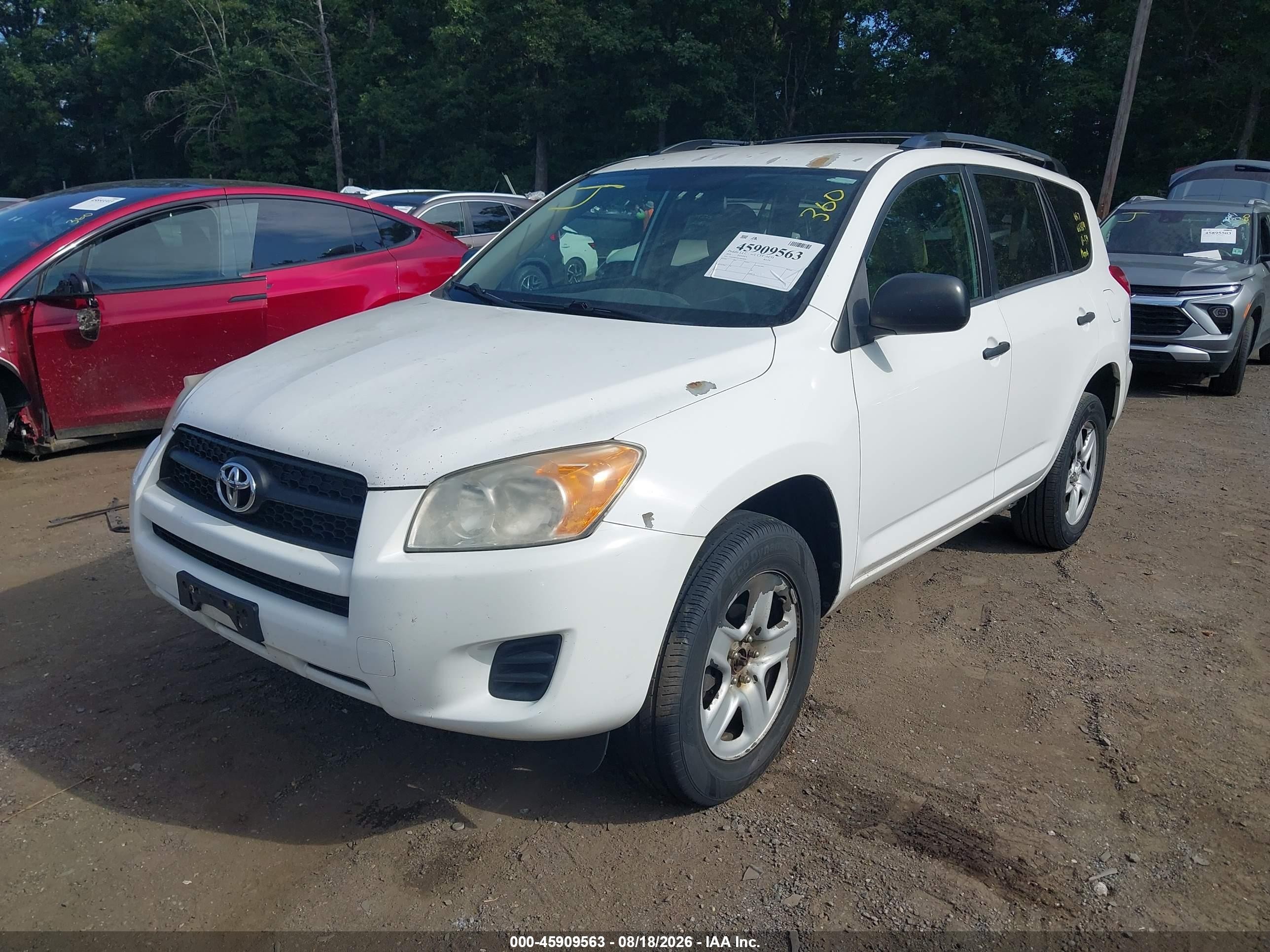 2010 Toyota Rav4   White vin: 2T3ZF4DV0AW034830