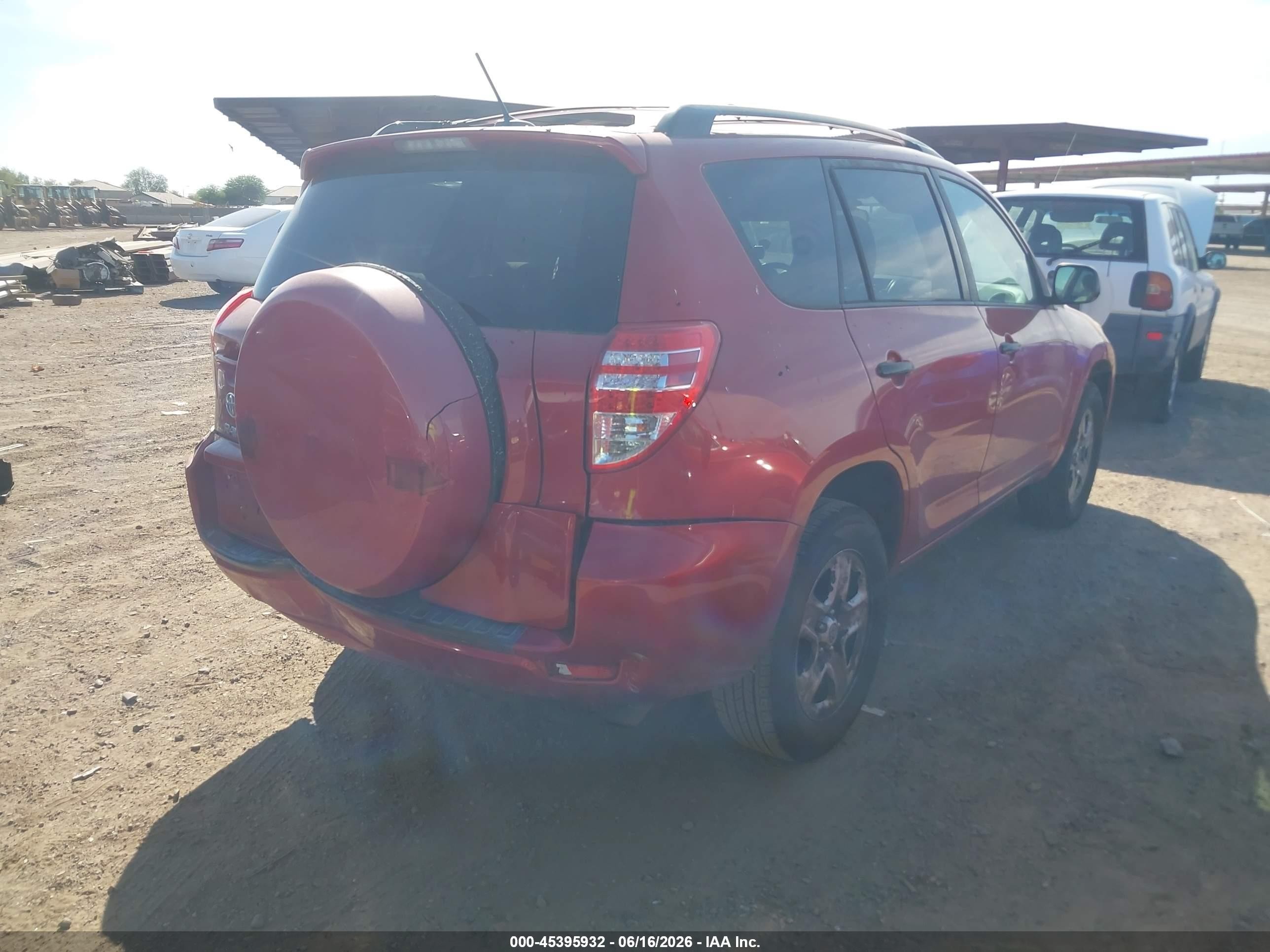 2011 Toyota Rav4   Red vin: 2T3ZF4DV0BW083382