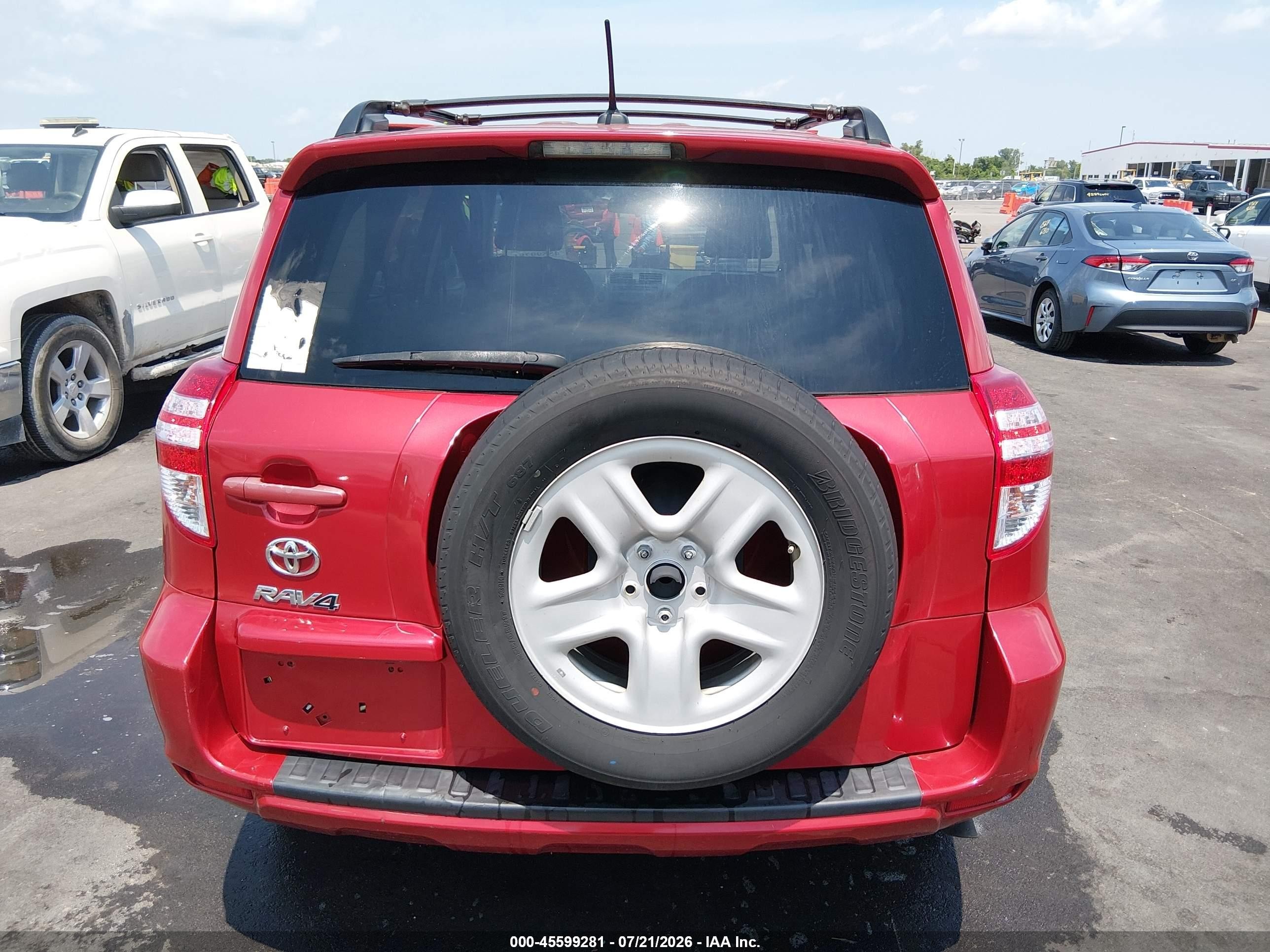 2012 Toyota Rav4   Red vin: 2T3ZF4DV0CW111800