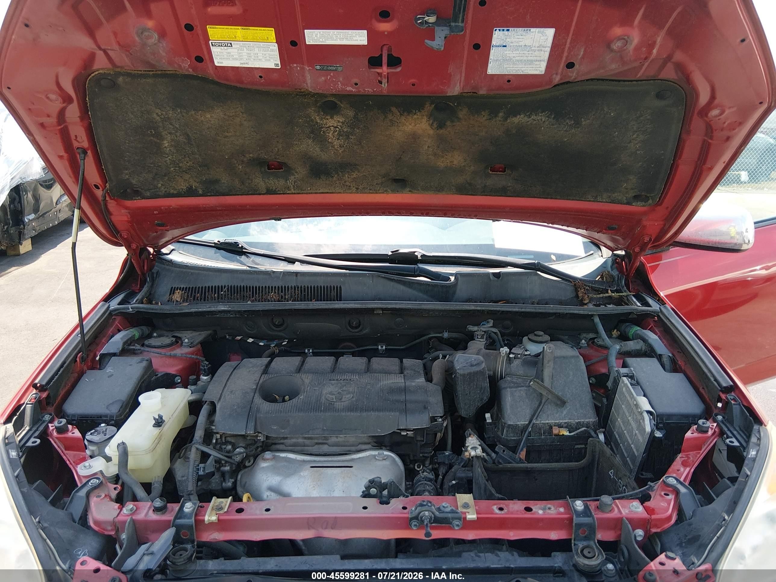 2012 Toyota Rav4   Red vin: 2T3ZF4DV0CW111800