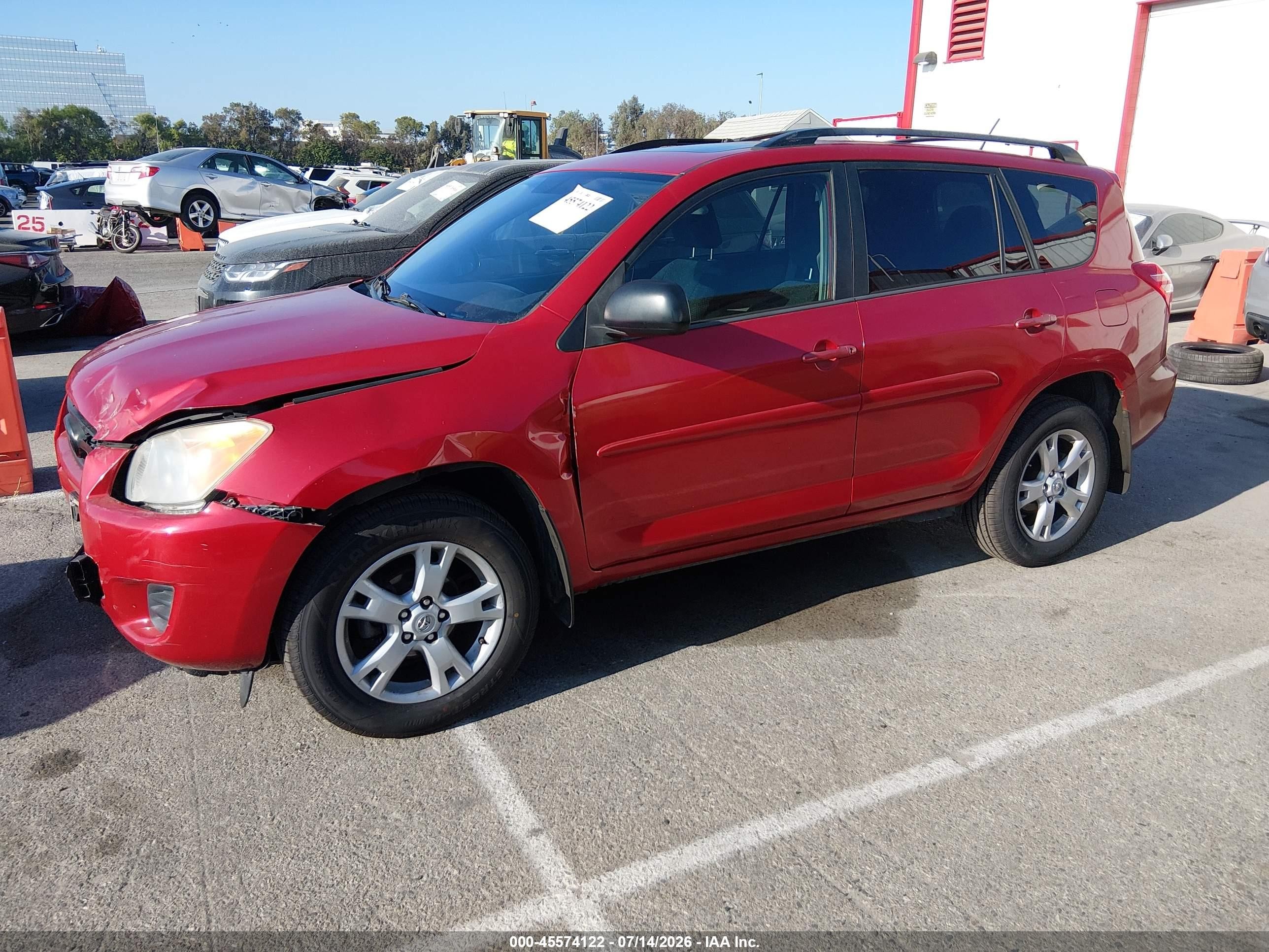 2012 Toyota Rav4   Red vin: 2T3ZF4DV0CW133392
