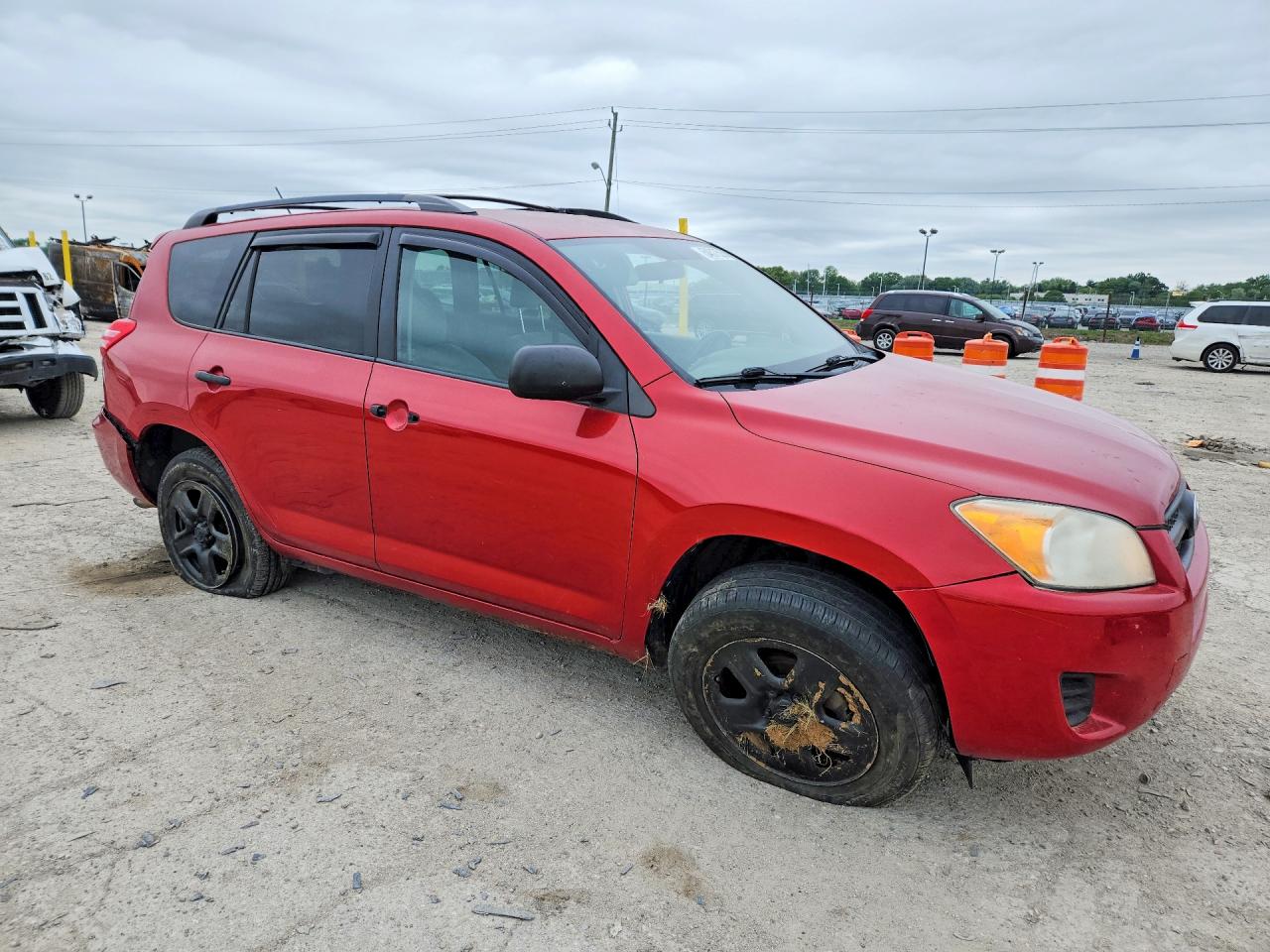 2010 Toyota Rav4 Base Red vin: 2T3ZF4DV1AW049191