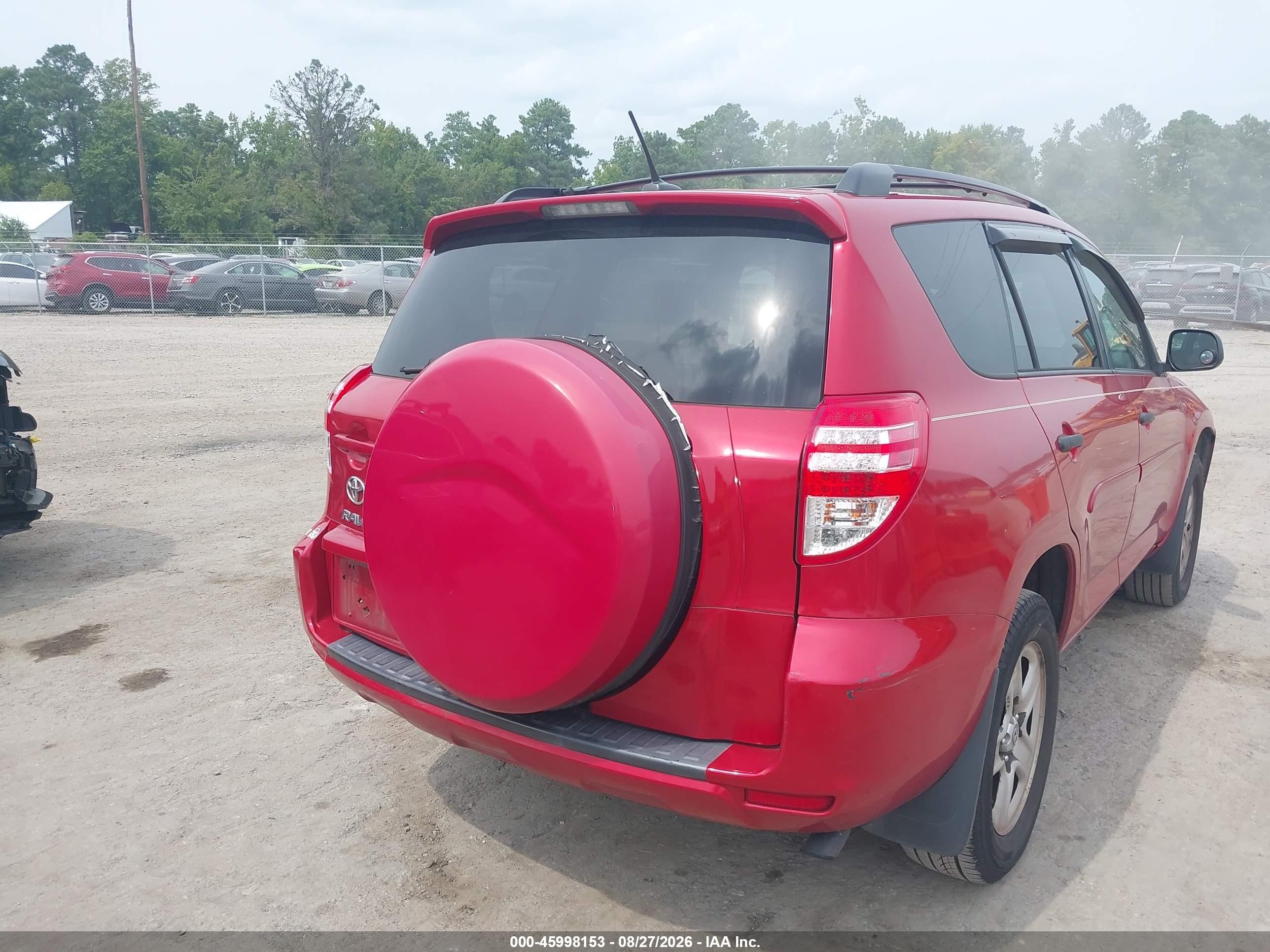 2011 Toyota Rav4   Red vin: 2T3ZF4DV1BW076442