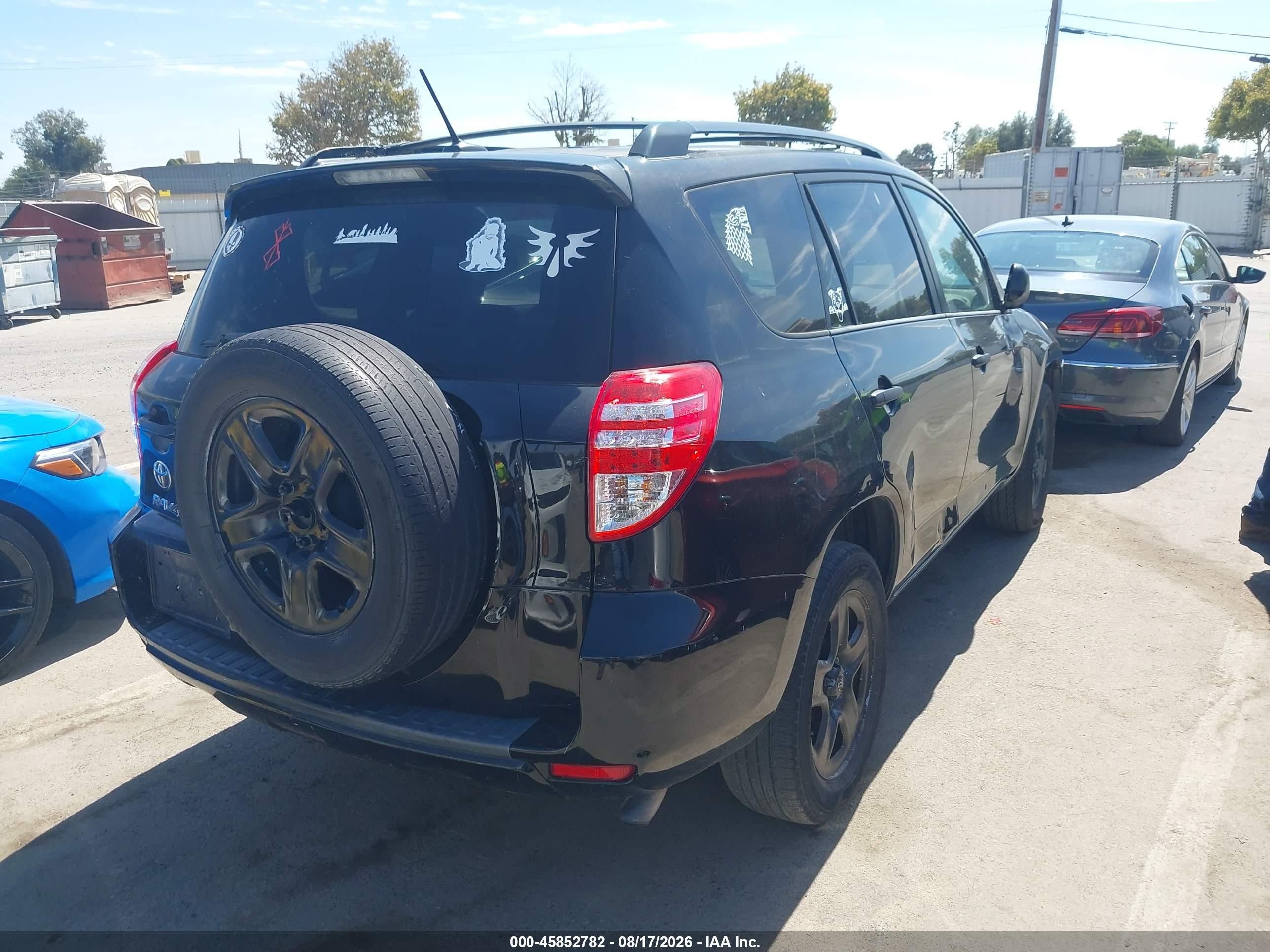 2011 Toyota Rav4   Black vin: 2T3ZF4DV1BW084170