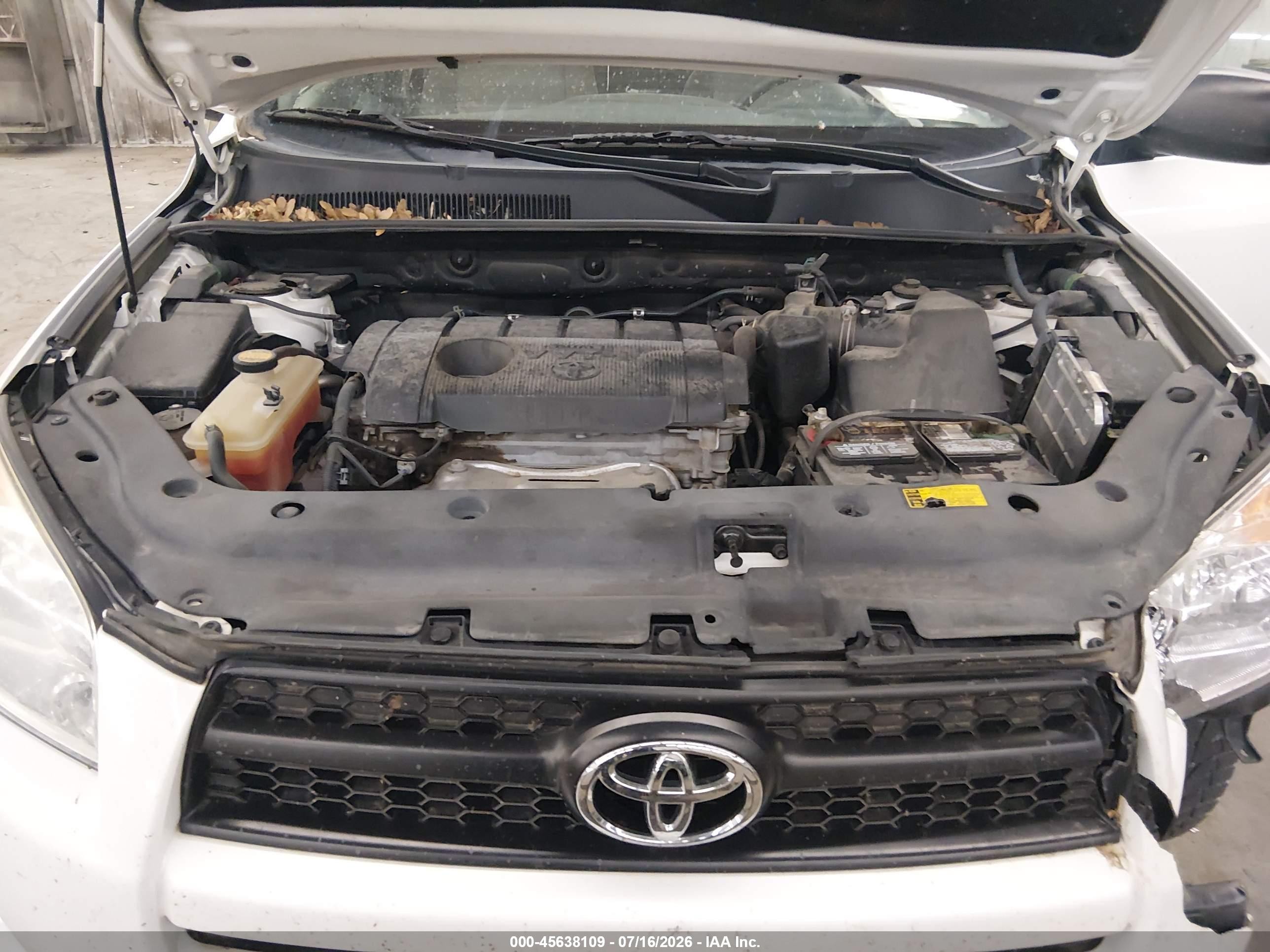 2012 Toyota Rav4   White vin: 2T3ZF4DV1CW142800