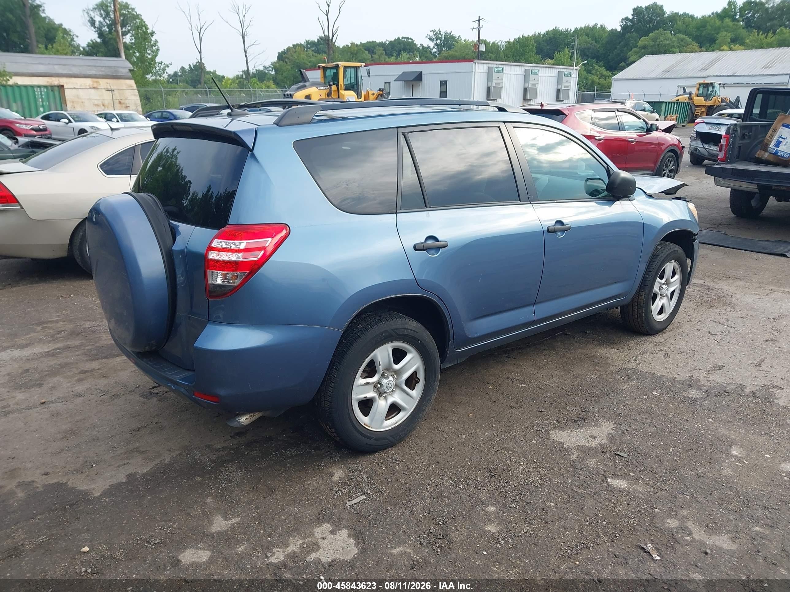 2011 Toyota Rav4   Light Blue vin: 2T3ZF4DV2BW063652