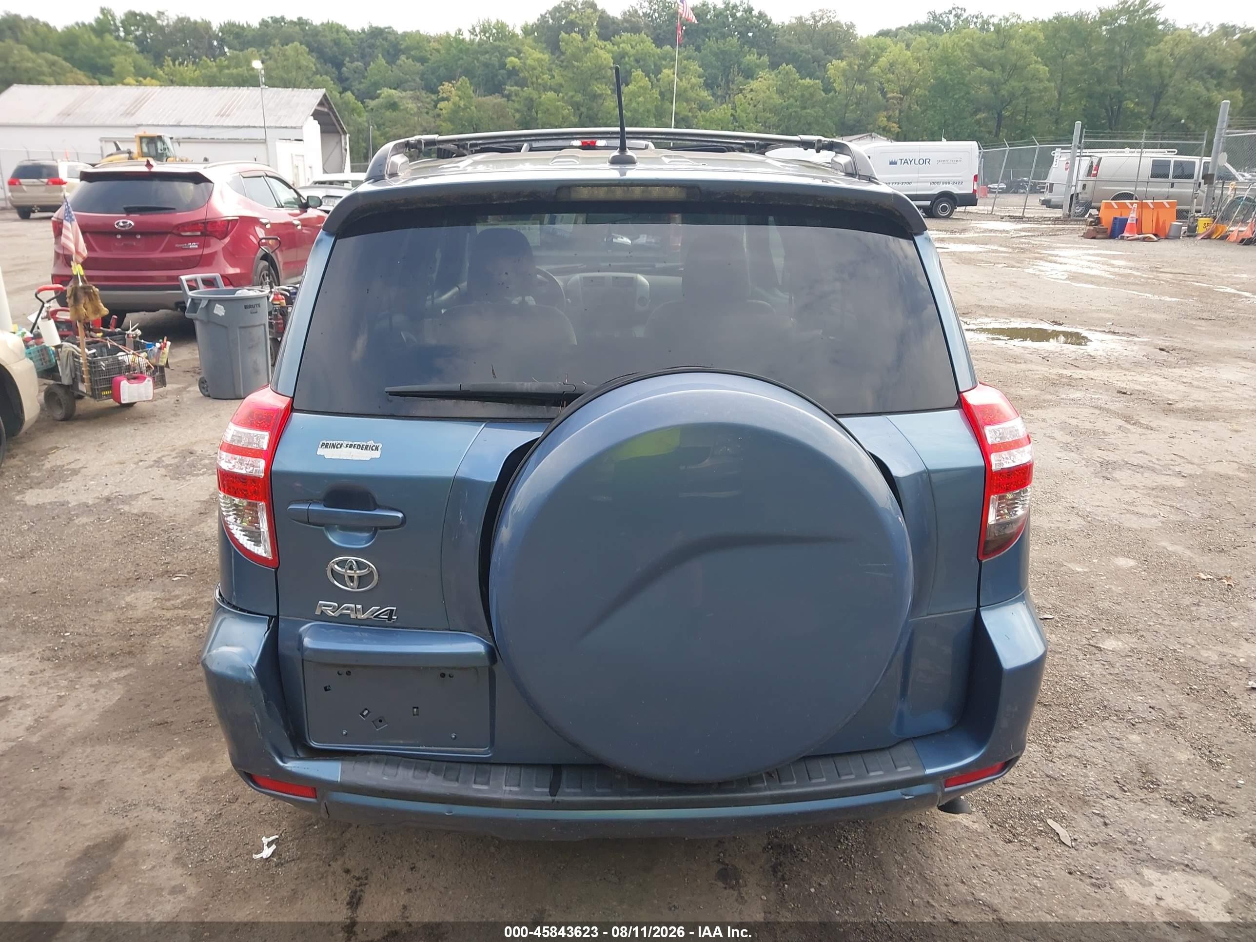 2011 Toyota Rav4   Light Blue vin: 2T3ZF4DV2BW063652