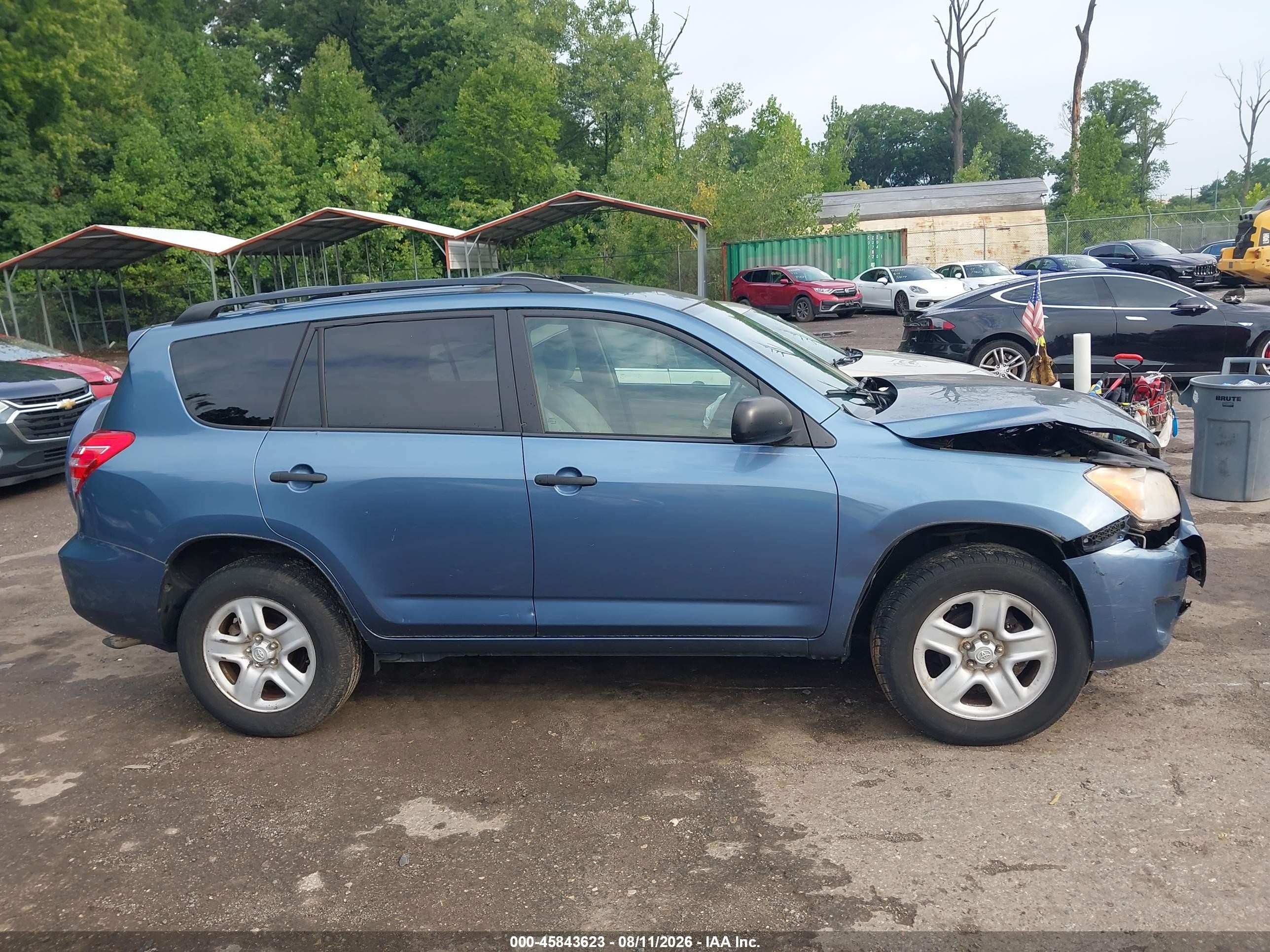 2011 Toyota Rav4   Light Blue vin: 2T3ZF4DV2BW063652