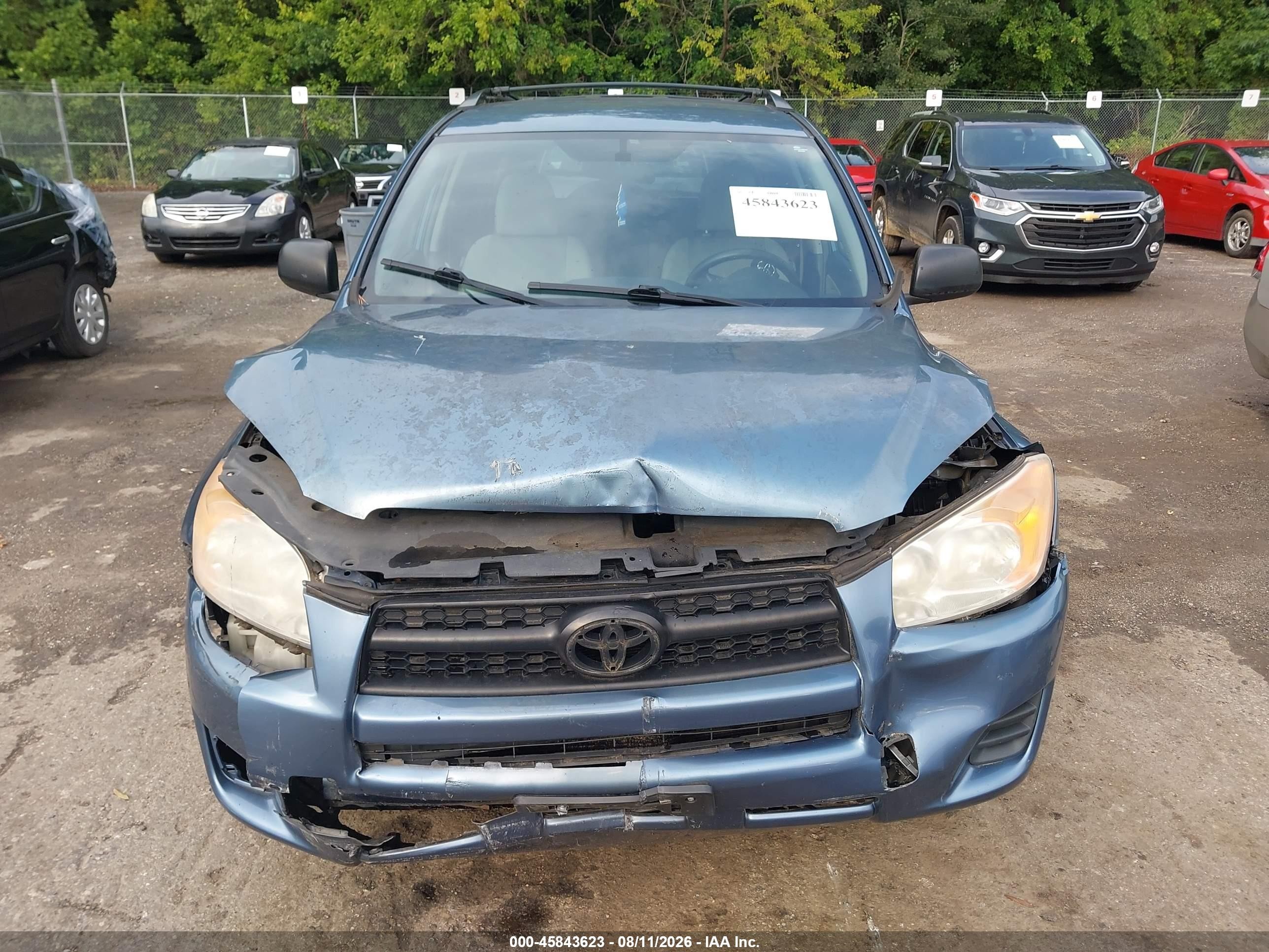 2011 Toyota Rav4   Light Blue vin: 2T3ZF4DV2BW063652