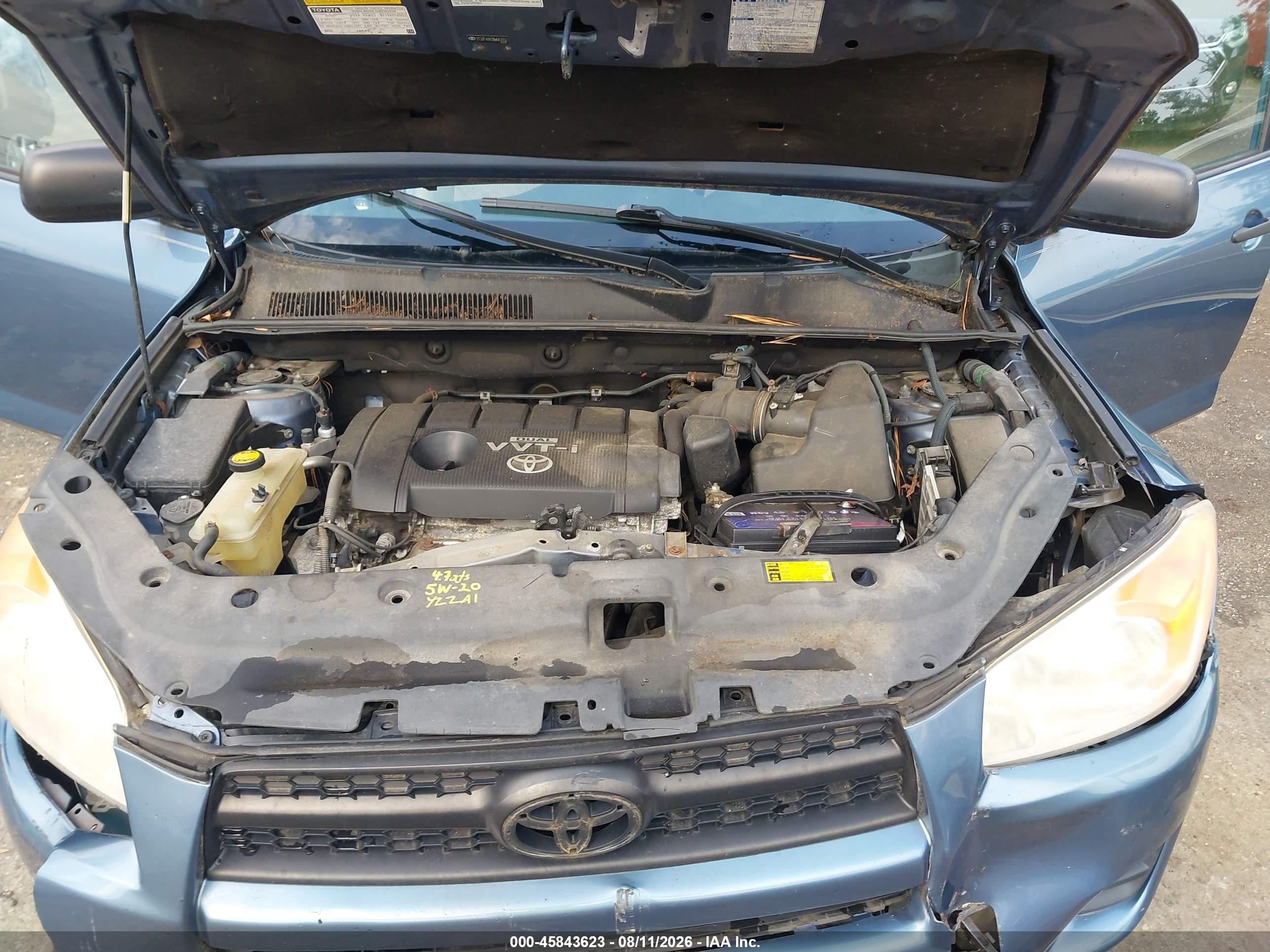 2011 Toyota Rav4   Light Blue vin: 2T3ZF4DV2BW063652