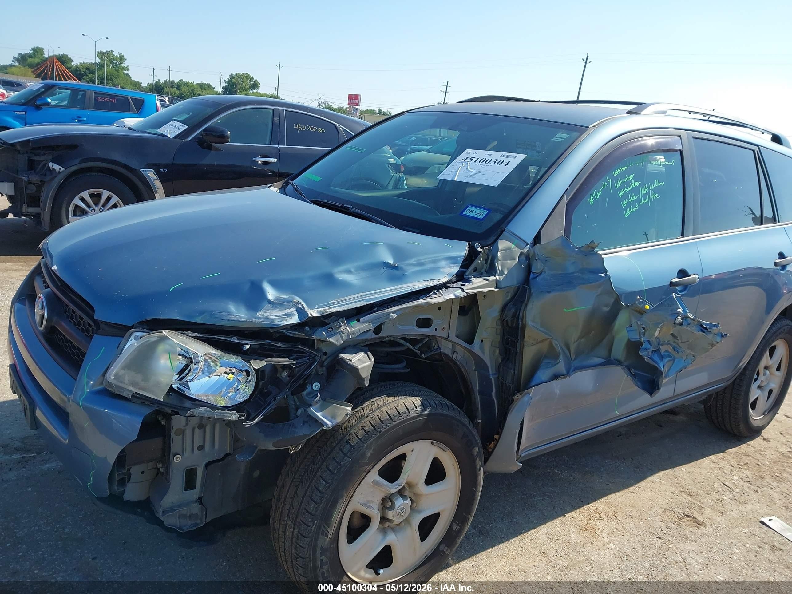 2011 Toyota Rav4   Light Blue vin: 2T3ZF4DV2BW085554