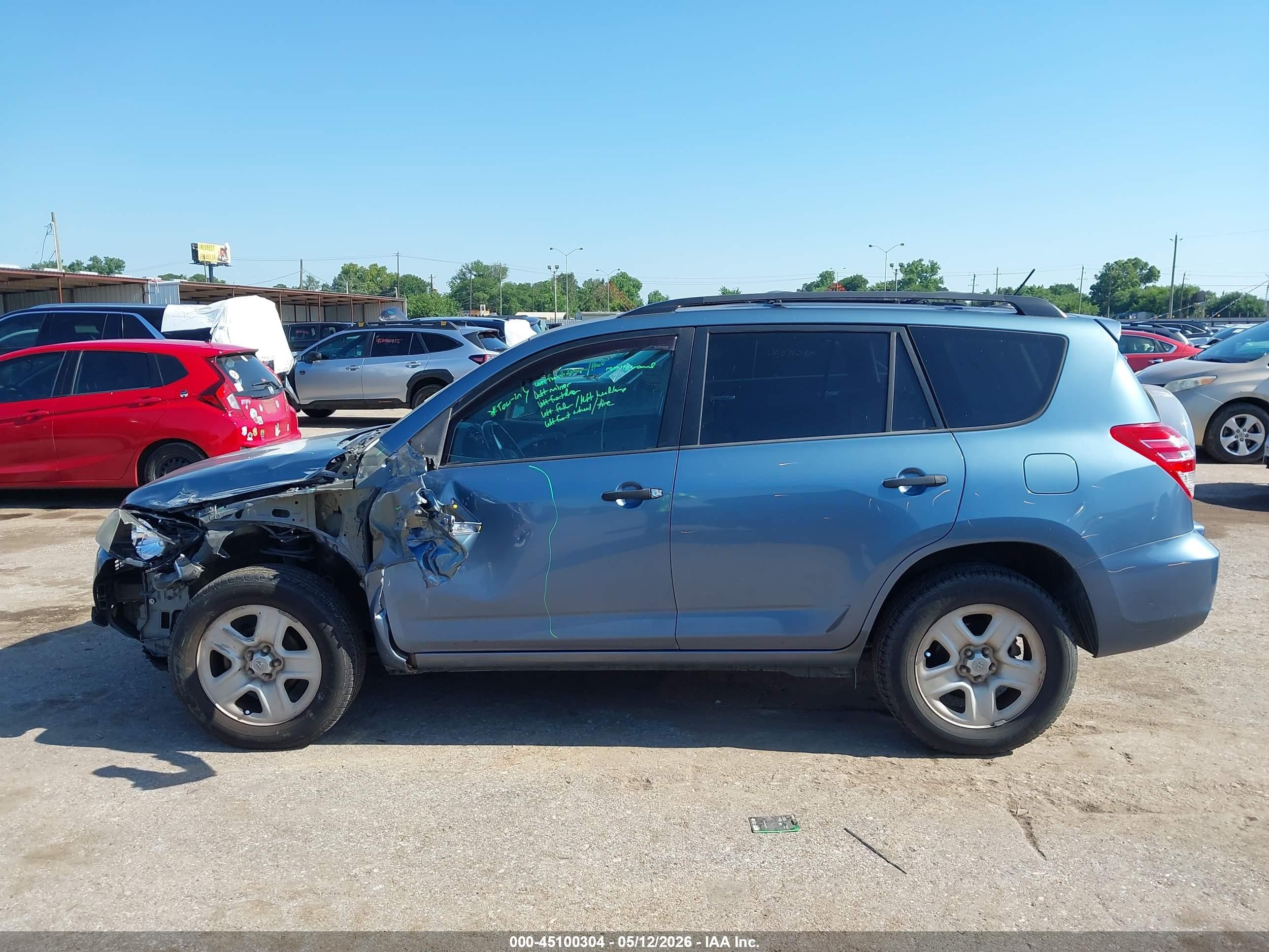 2011 Toyota Rav4   Light Blue vin: 2T3ZF4DV2BW085554