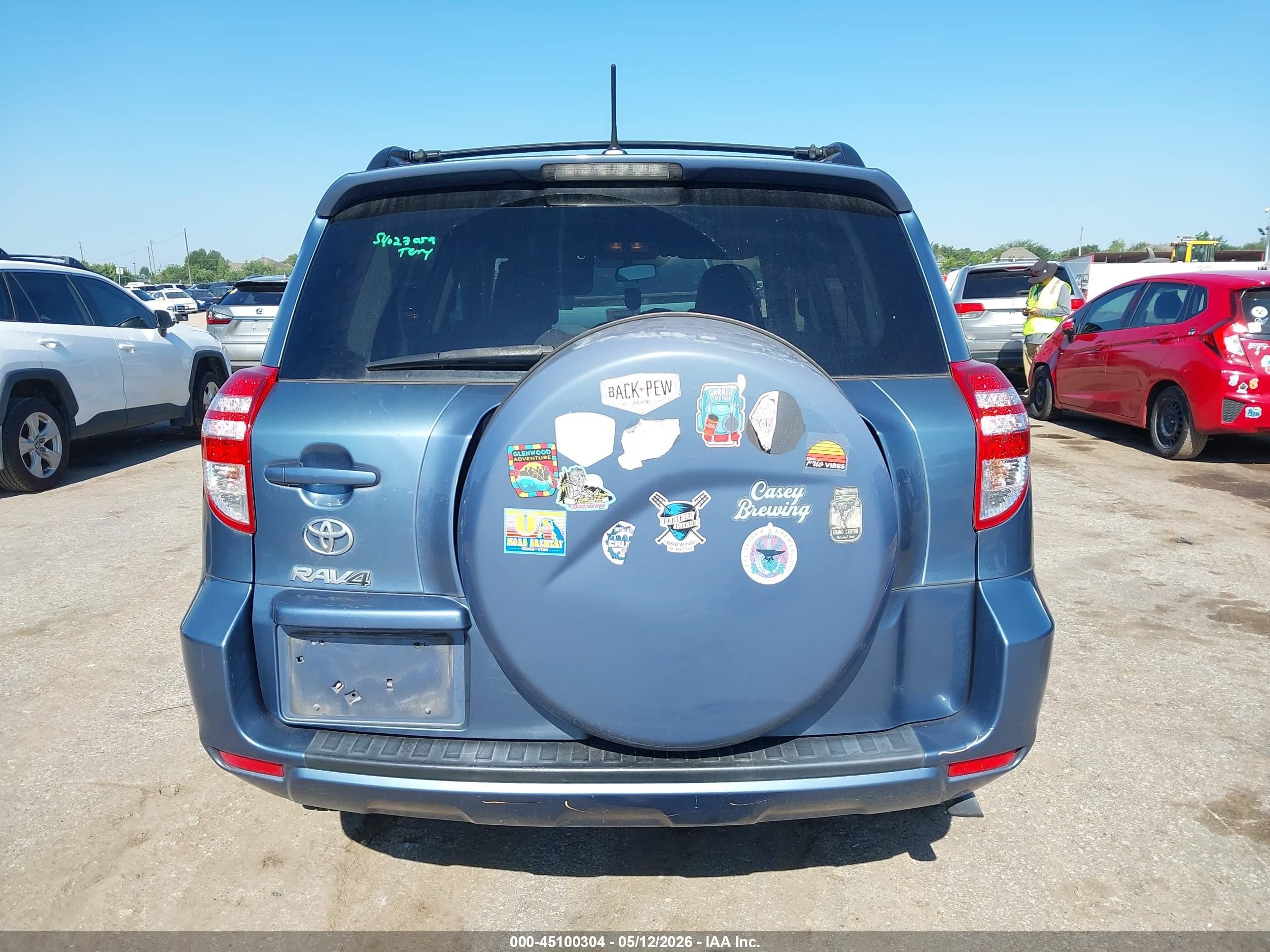 2011 Toyota Rav4   Light Blue vin: 2T3ZF4DV2BW085554