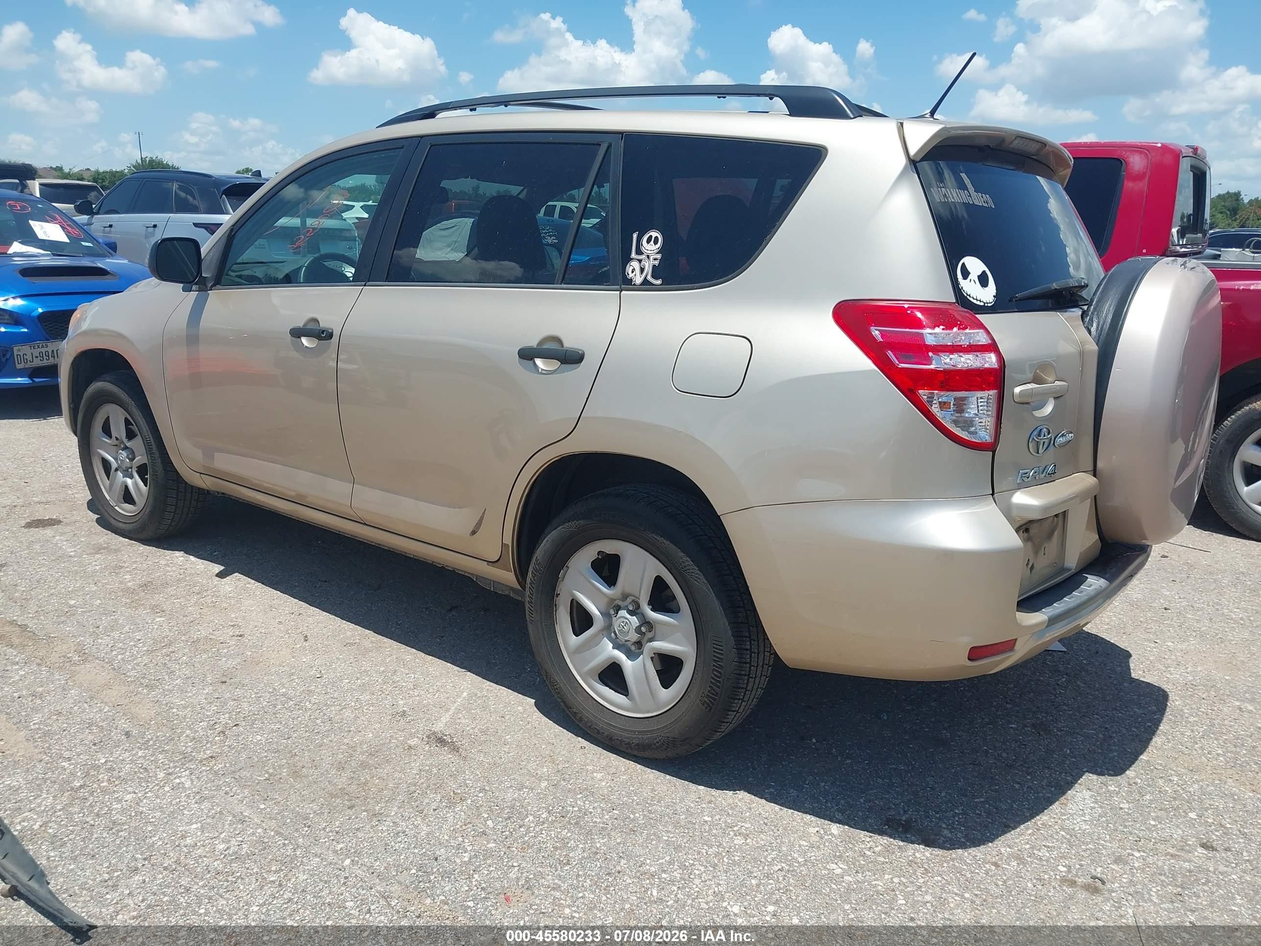 2011 Toyota Rav4   Gold vin: 2T3ZF4DV2BW092374