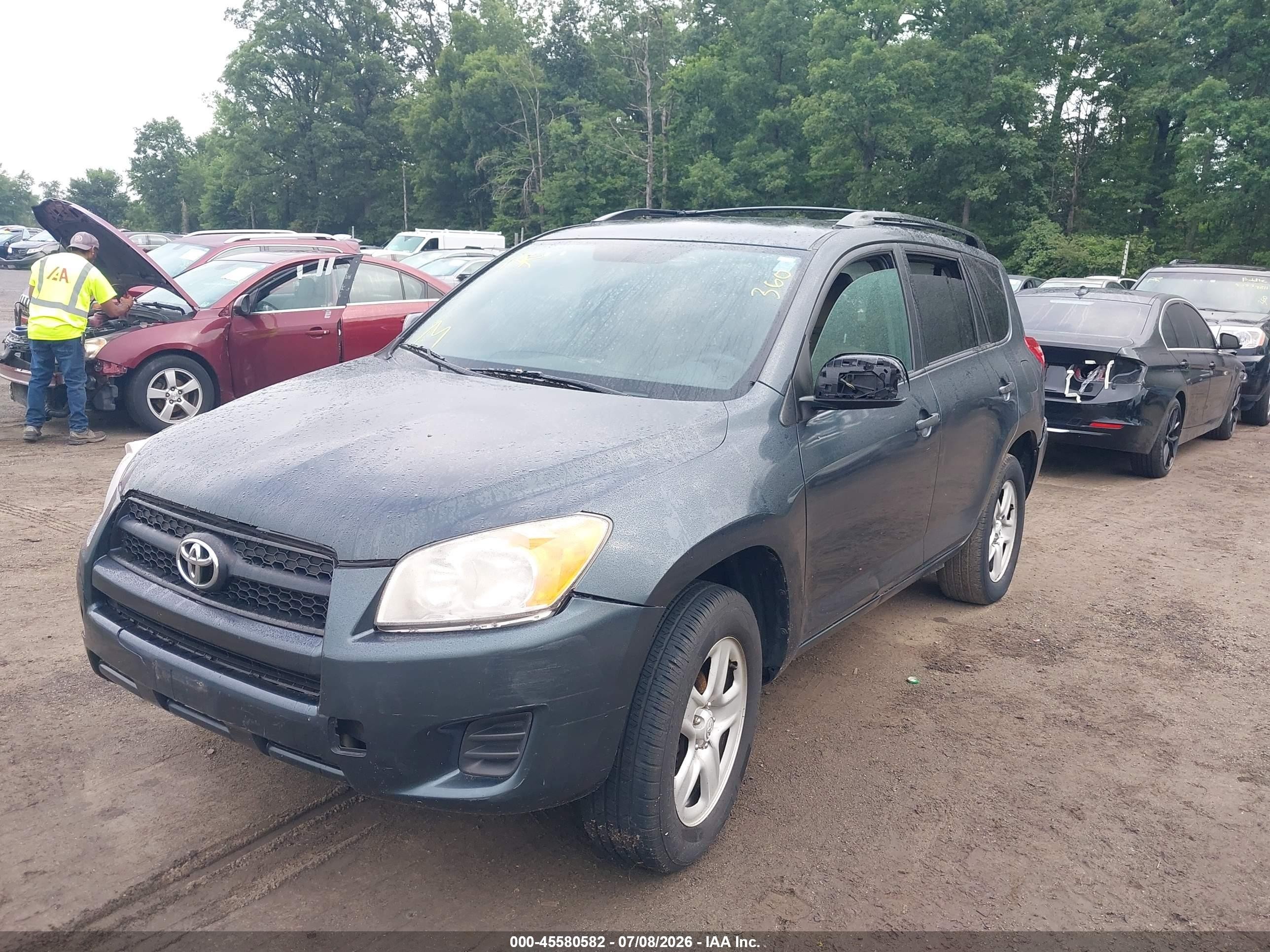 2012 Toyota Rav4   Синий vin: 2T3ZF4DV2CW152817