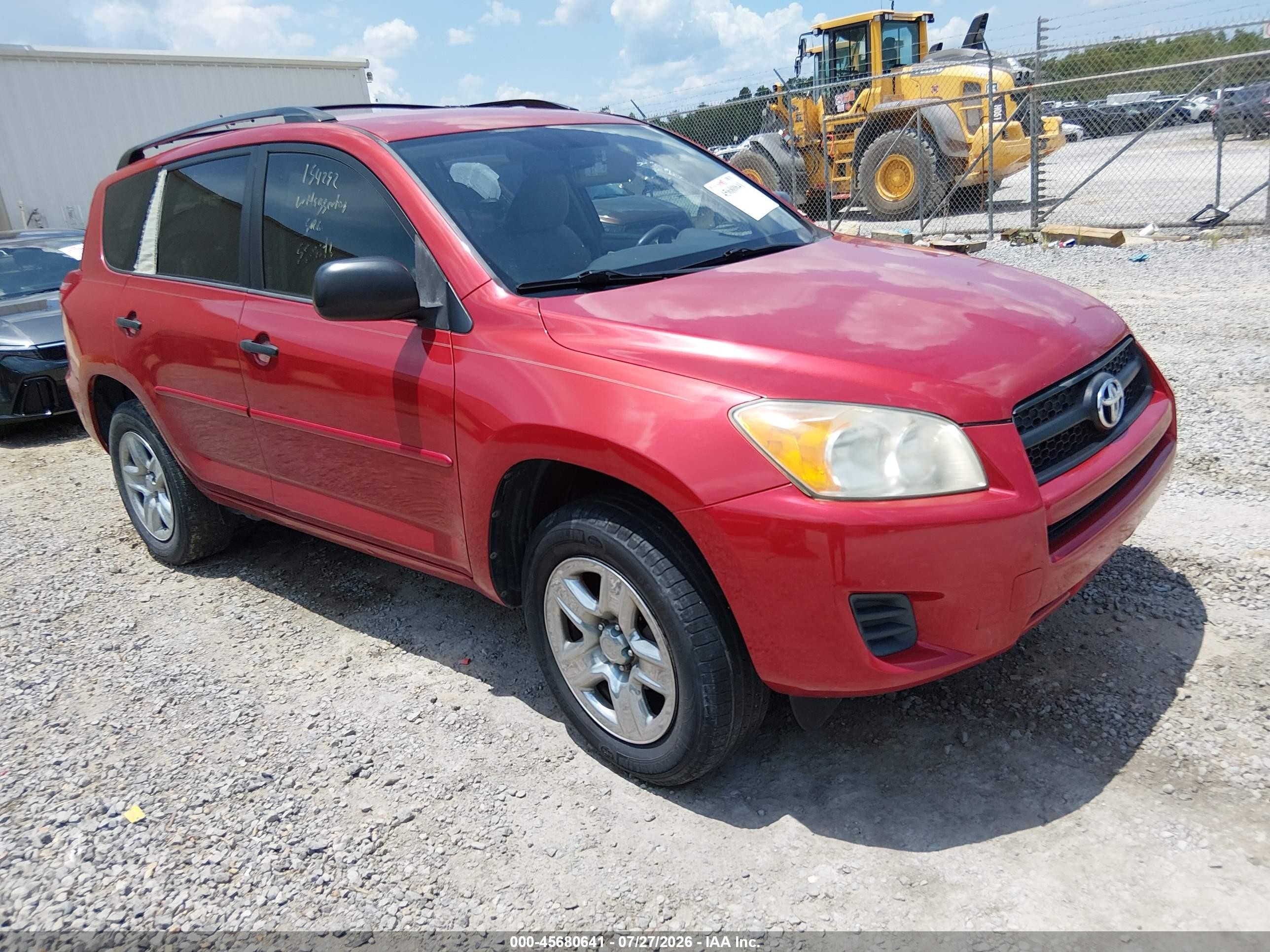 2012 Toyota Rav4   Red vin: 2T3ZF4DV2CW154292