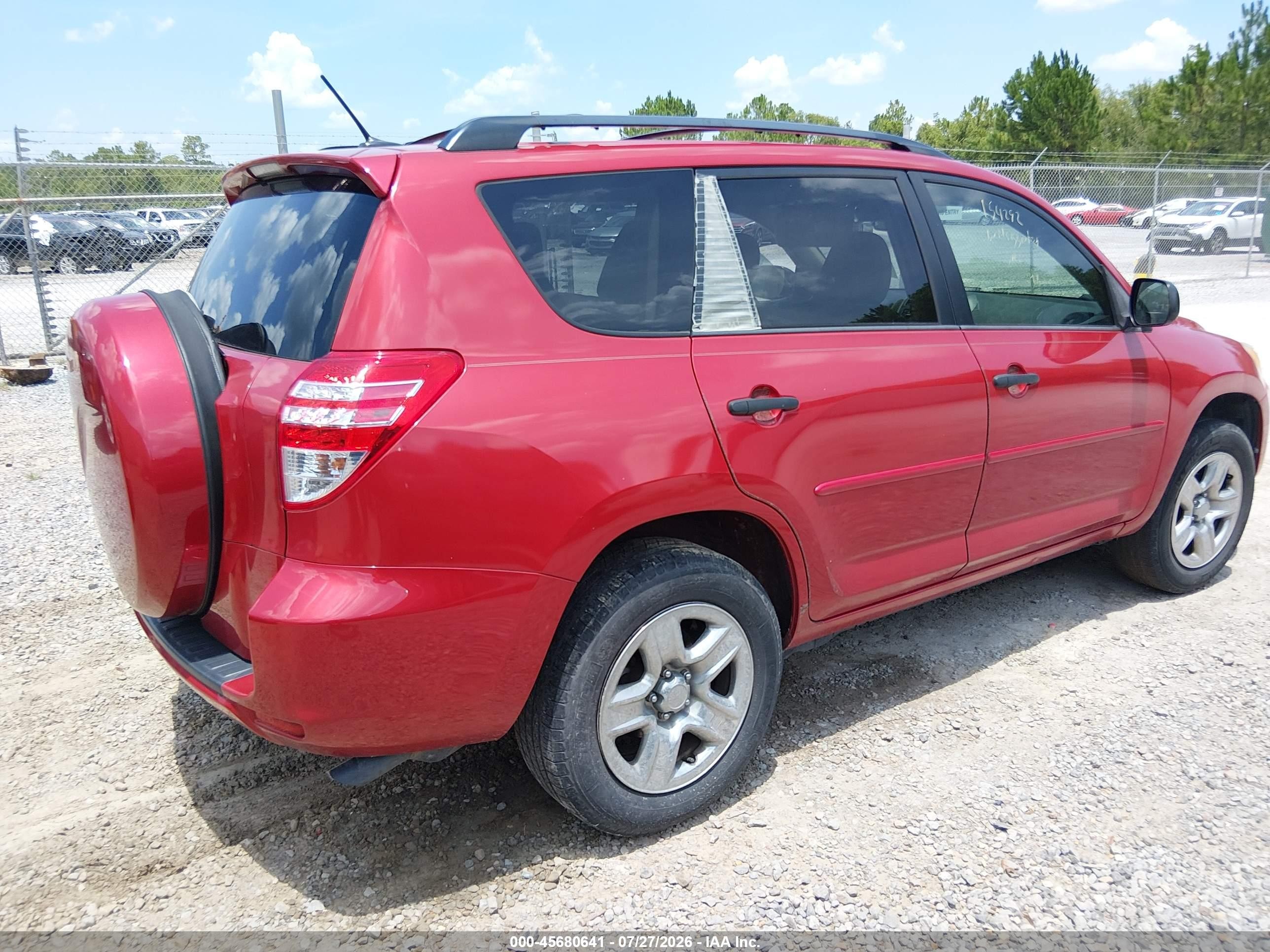 2012 Toyota Rav4   Red vin: 2T3ZF4DV2CW154292