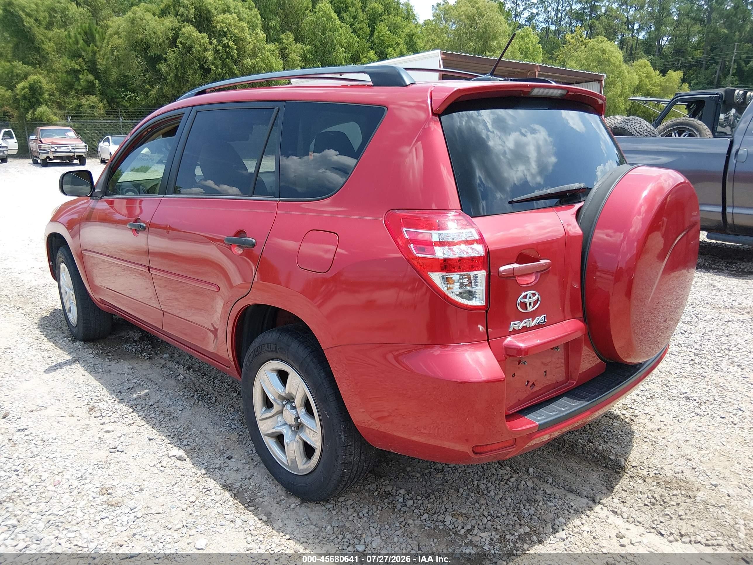 2012 Toyota Rav4   Red vin: 2T3ZF4DV2CW154292