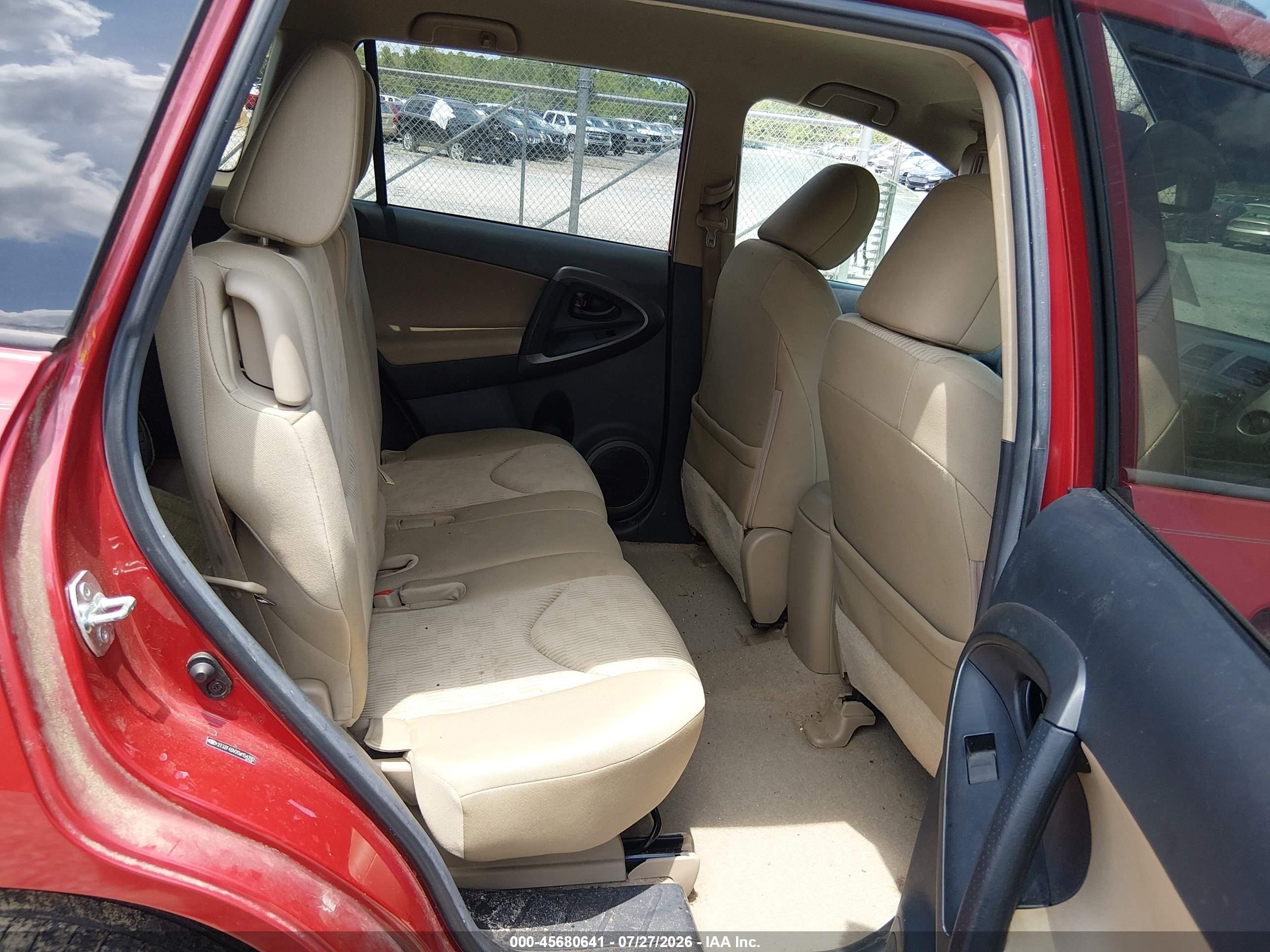 2012 Toyota Rav4   Red vin: 2T3ZF4DV2CW154292