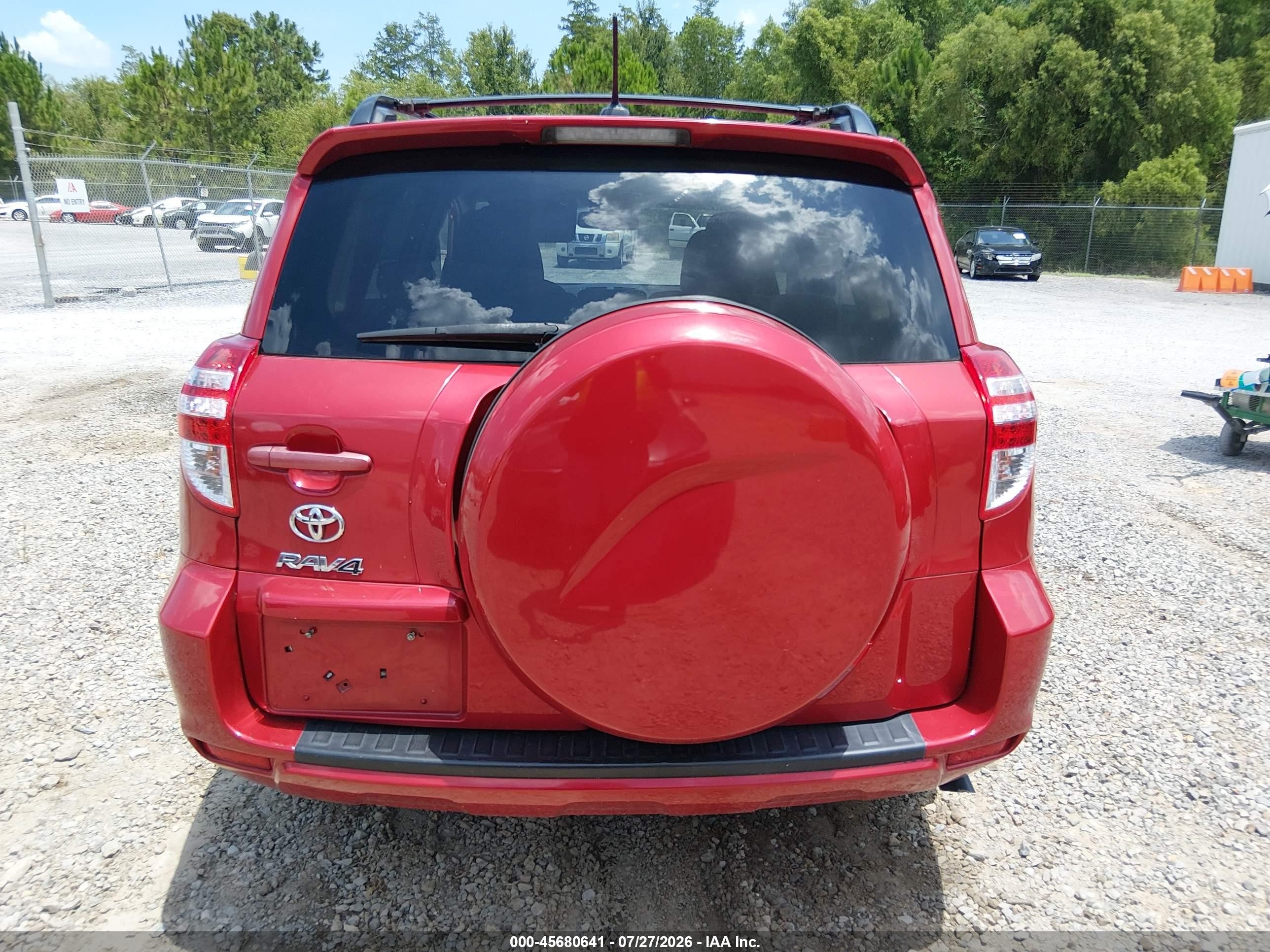 2012 Toyota Rav4   Red vin: 2T3ZF4DV2CW154292