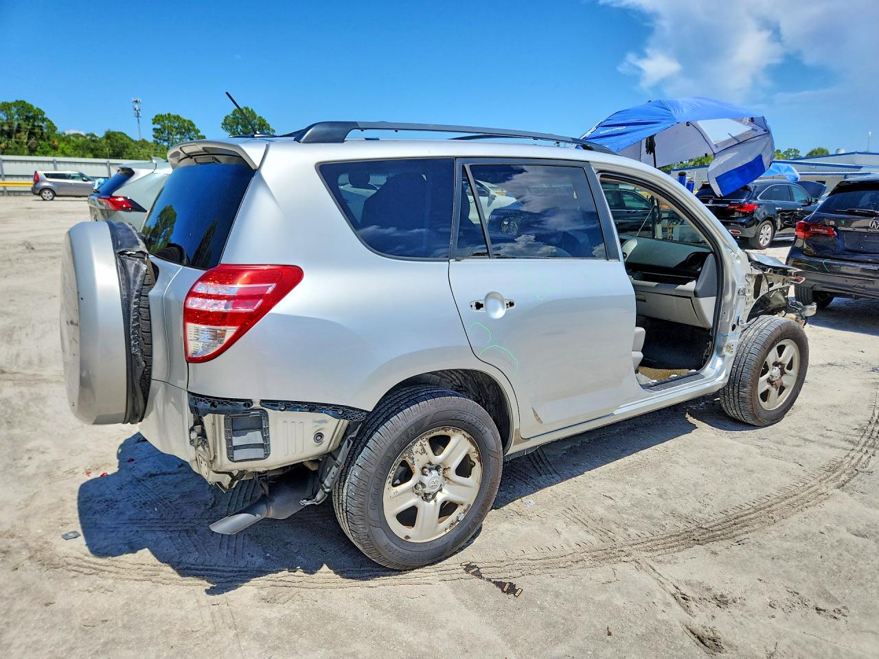 2010 Toyota Rav4 Base Gray vin: 2T3ZF4DV3AW046471