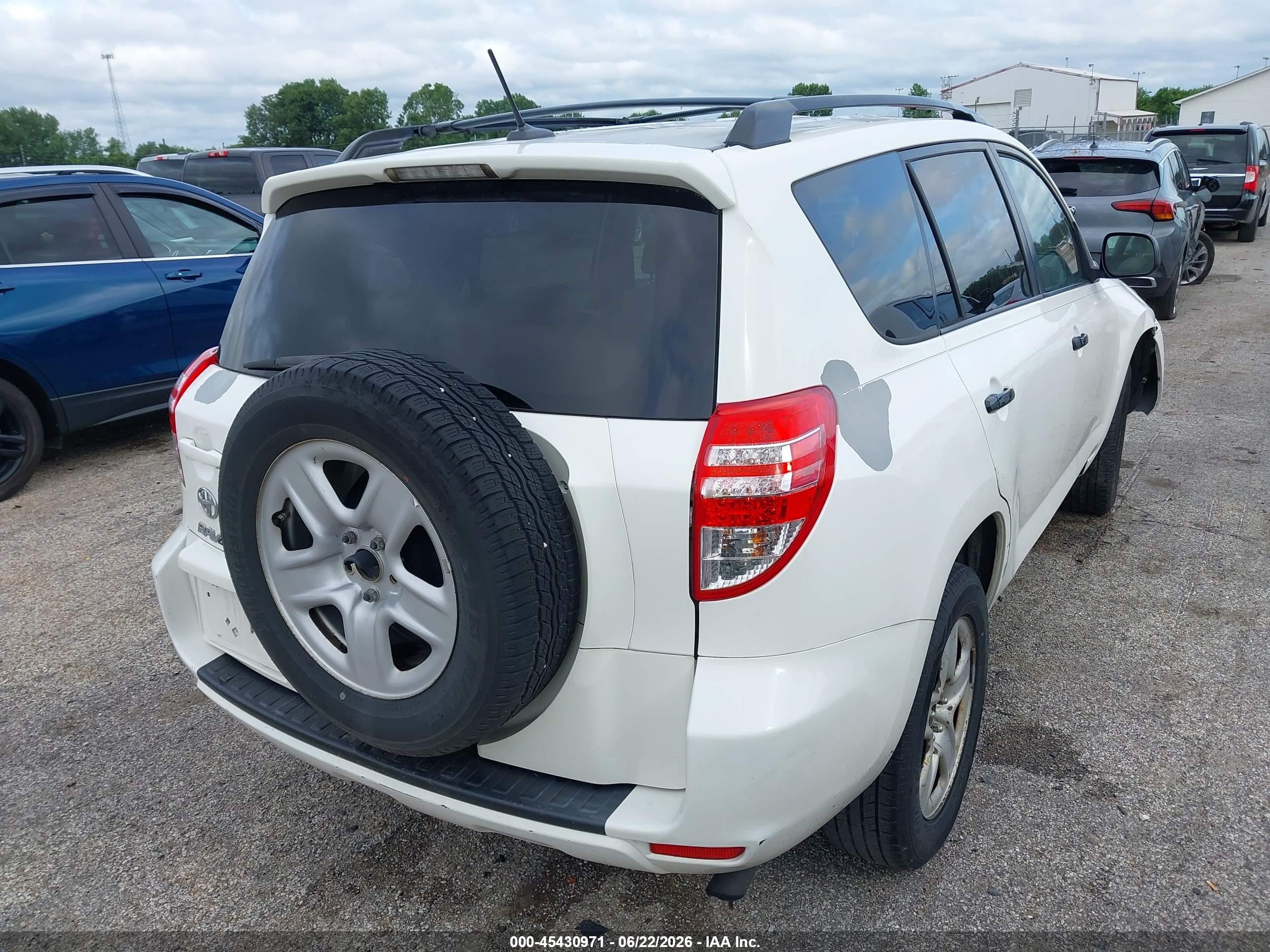 2011 Toyota Rav4 White vin: 2T3ZF4DV3BW054085