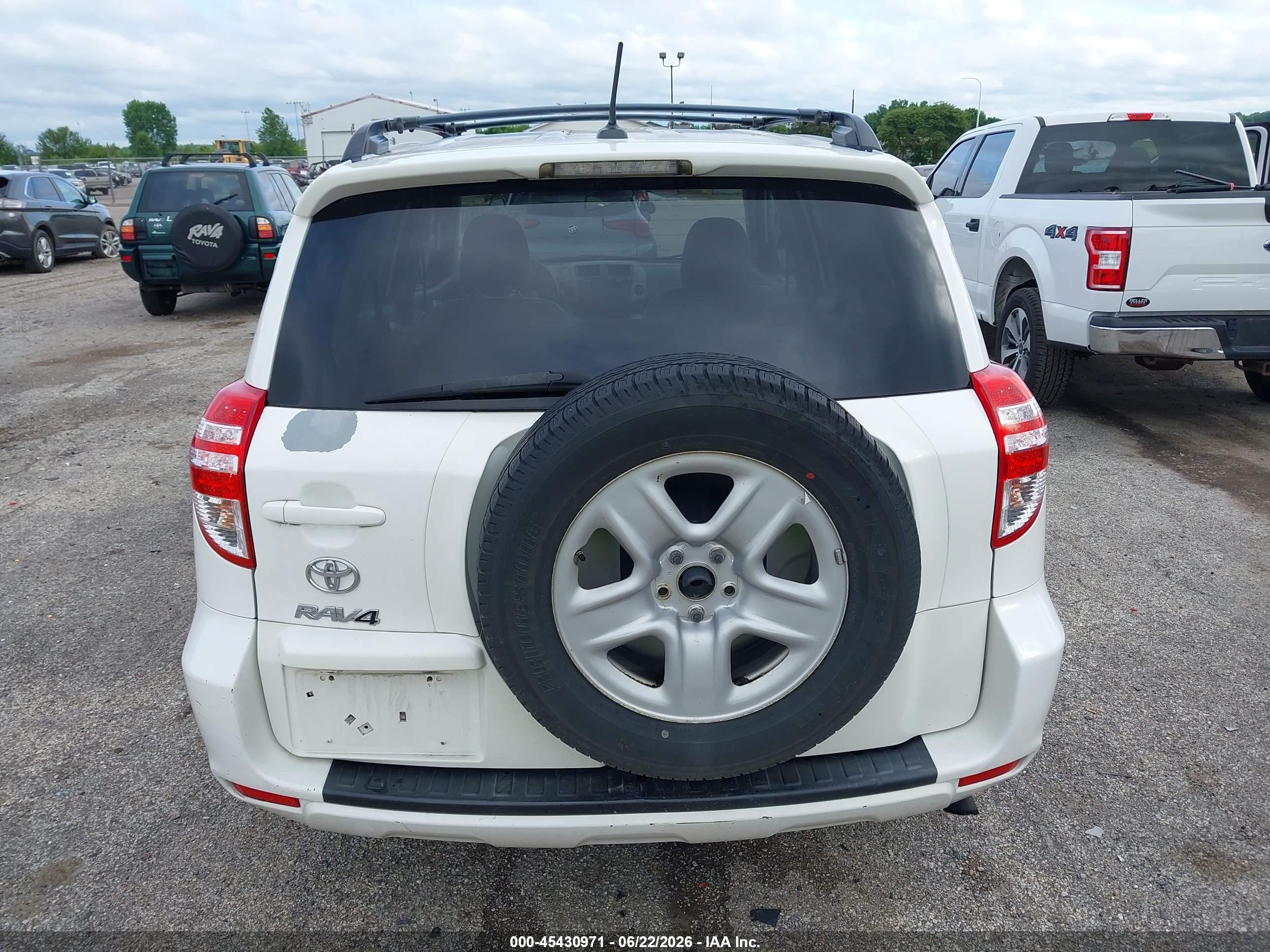 2011 Toyota Rav4 White vin: 2T3ZF4DV3BW054085