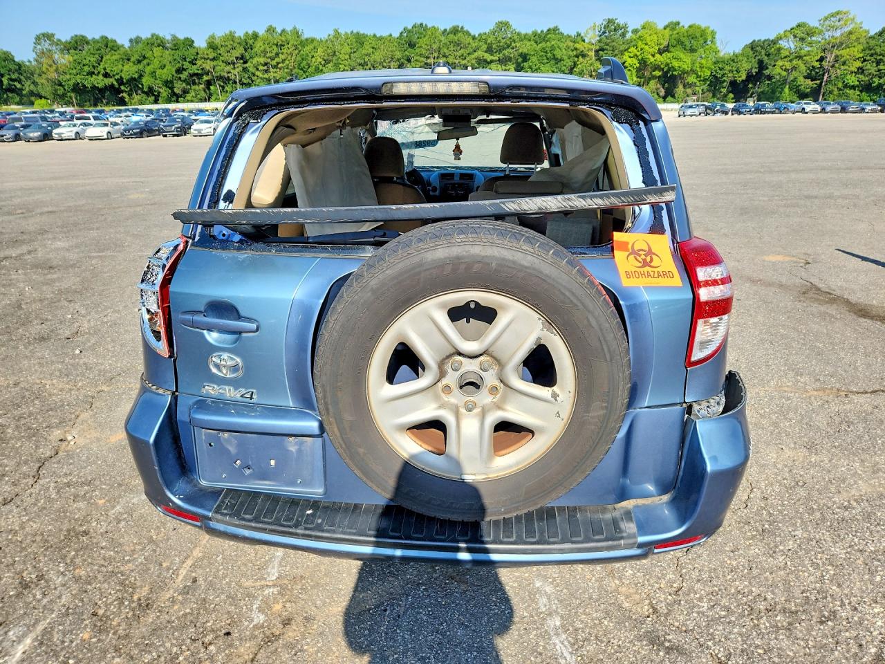 2011 Toyota Rav4 Base Blue vin: 2T3ZF4DV3BW060016