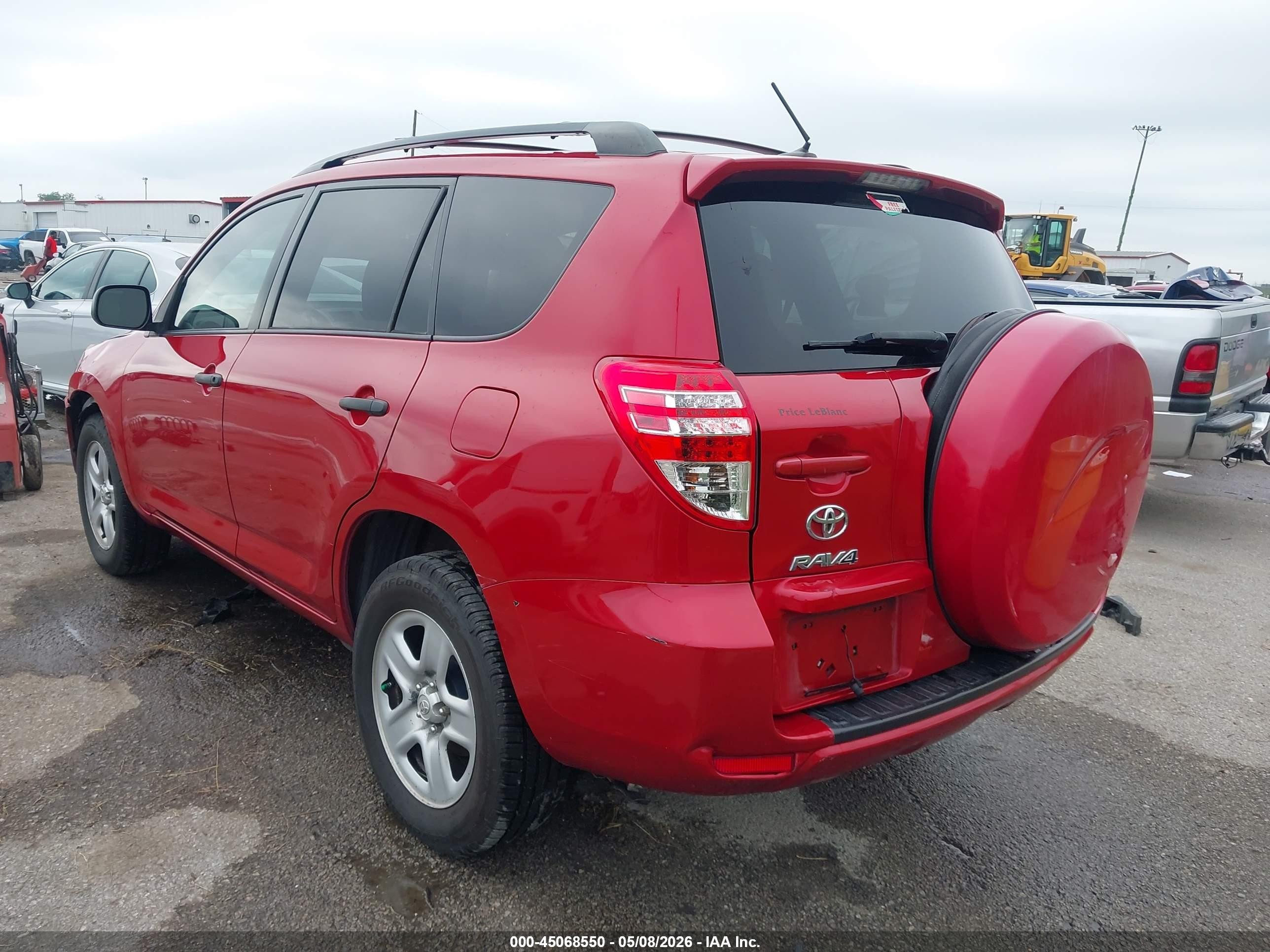 2012 Toyota Rav4   Красный vin: 2T3ZF4DV3CW136853