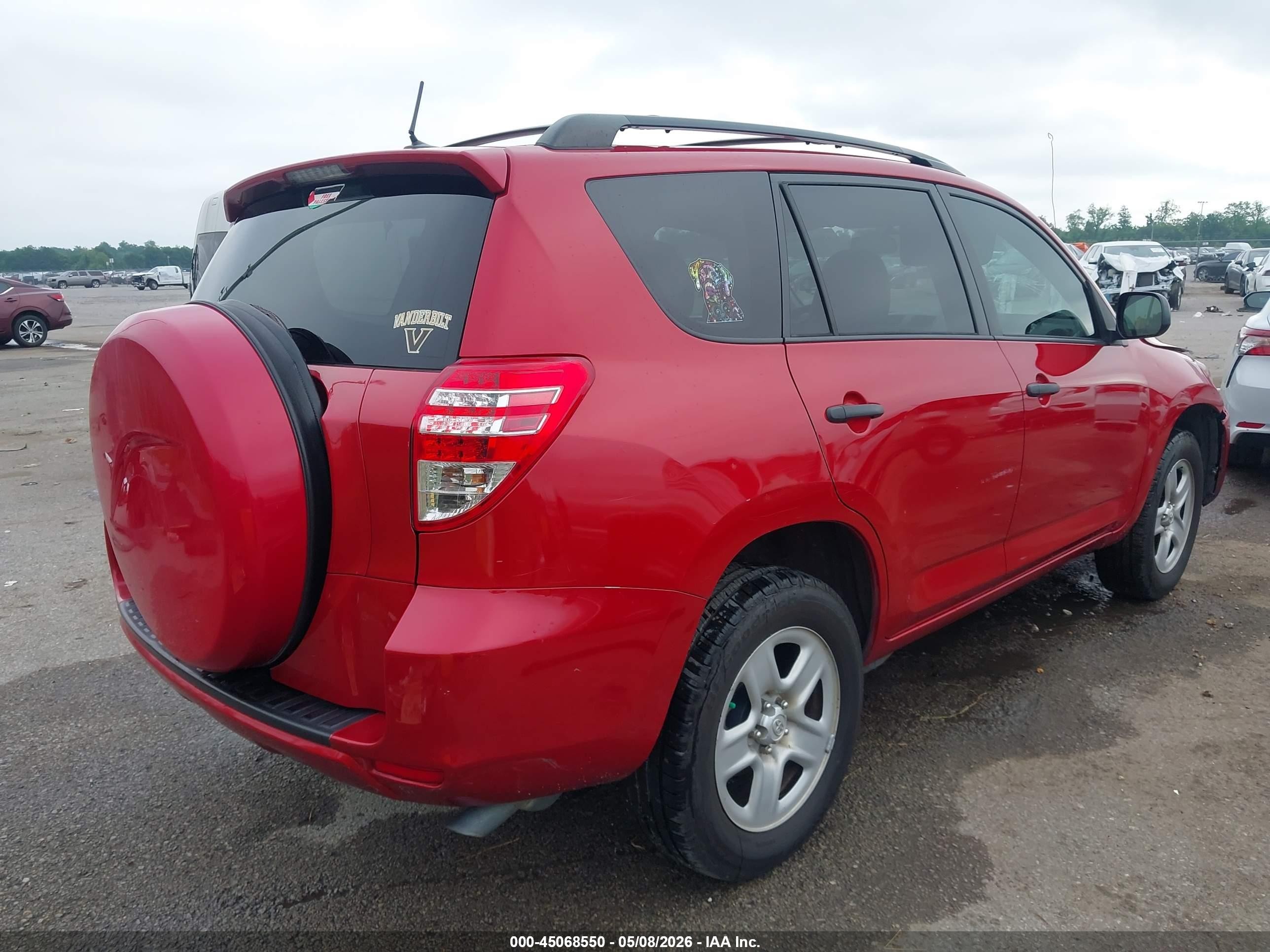 2012 Toyota Rav4   Красный vin: 2T3ZF4DV3CW136853