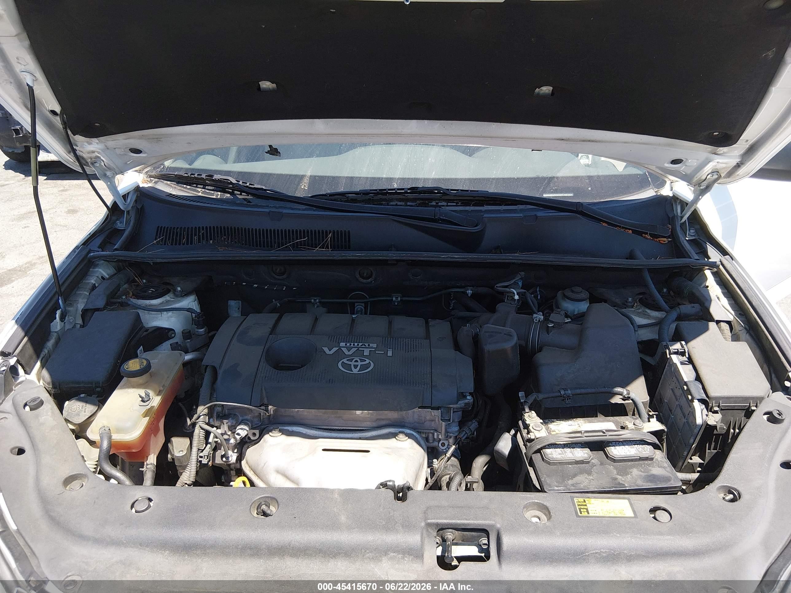 2011 Toyota Rav4   White vin: 2T3ZF4DV4BW060767