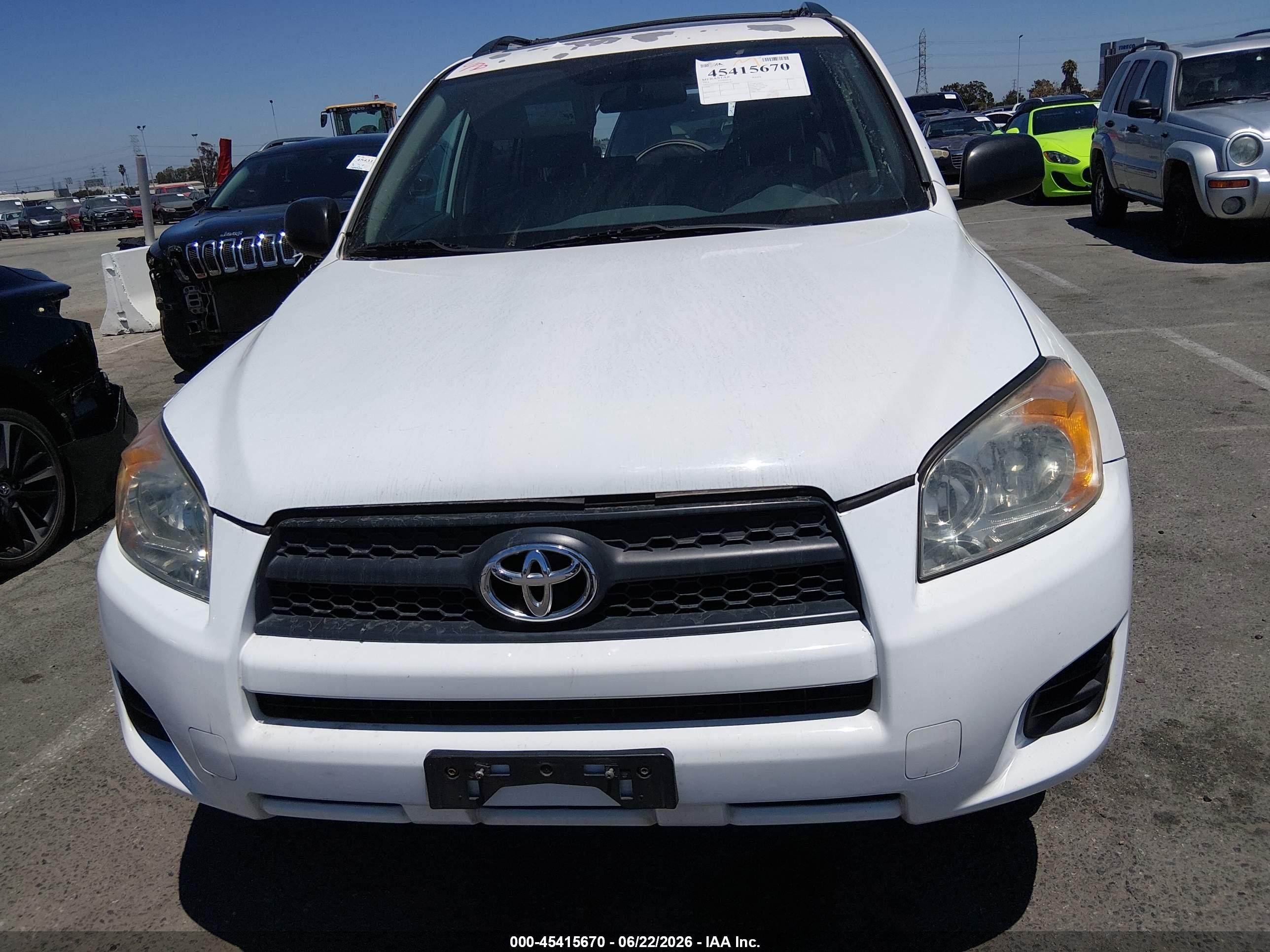 2011 Toyota Rav4   White vin: 2T3ZF4DV4BW060767
