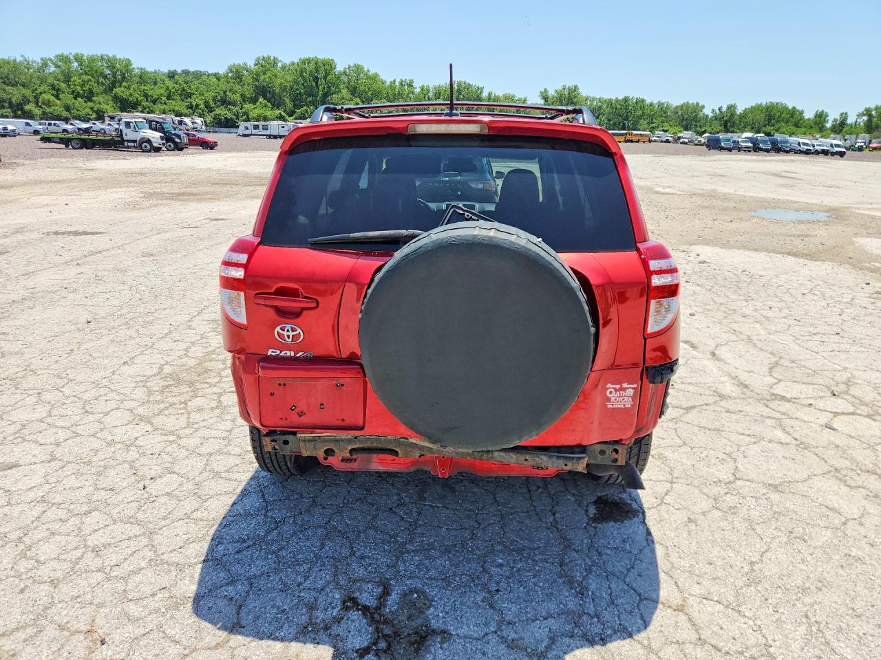 2011 Toyota Rav4 Base Red vin: 2T3ZF4DV4BW061126