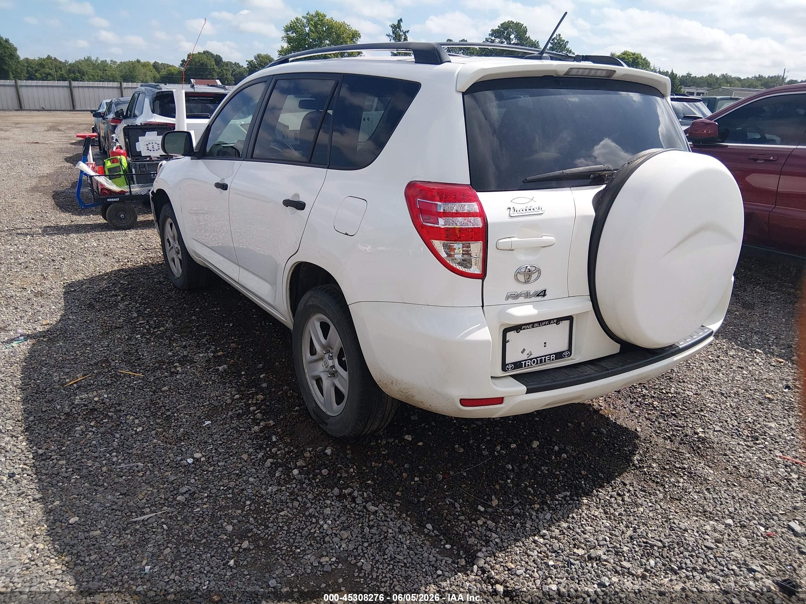 2012 Toyota Rav4   White vin: 2T3ZF4DV4CW123724