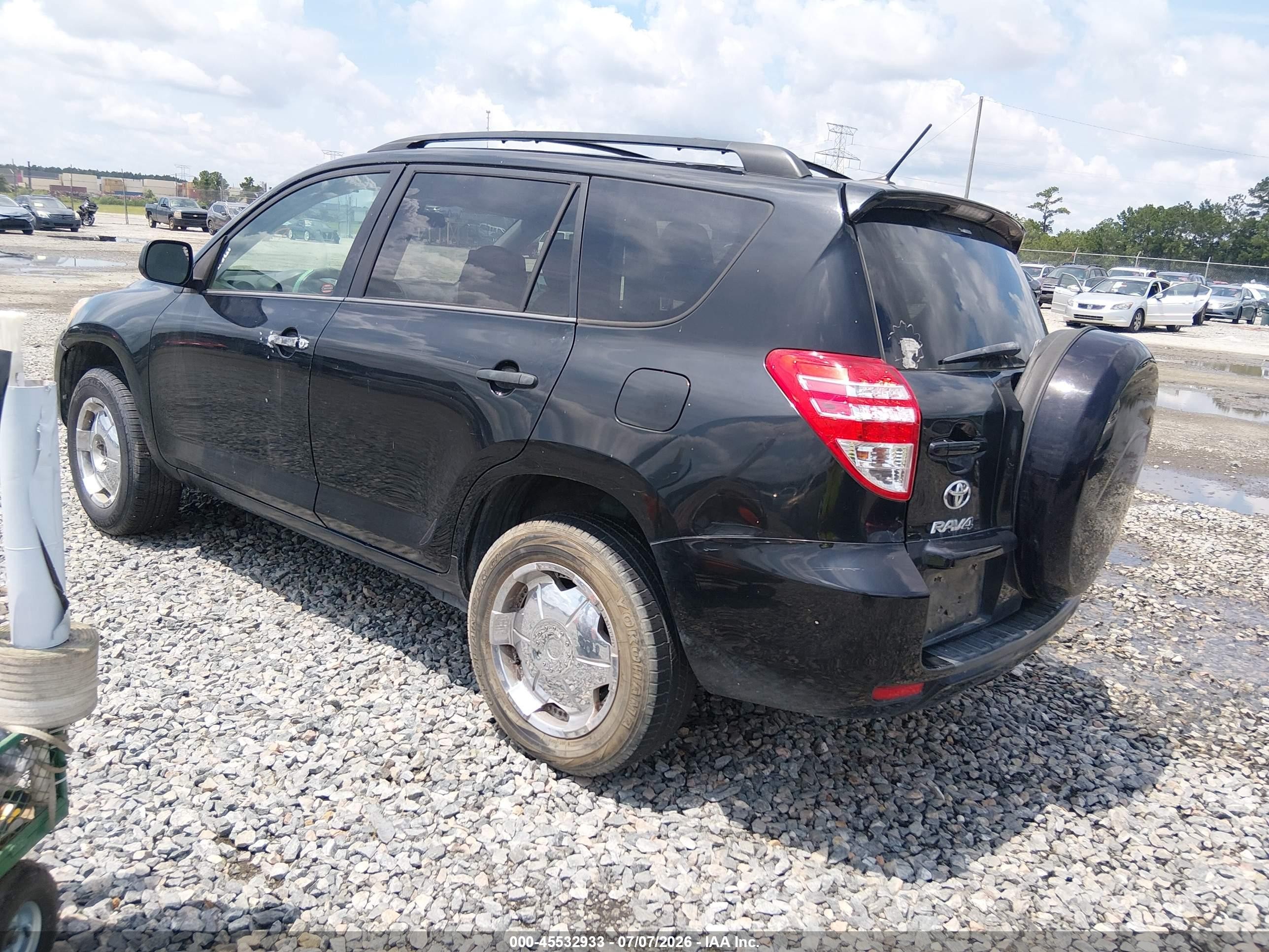 2012 Toyota Rav4   Black vin: 2T3ZF4DV4CW143519