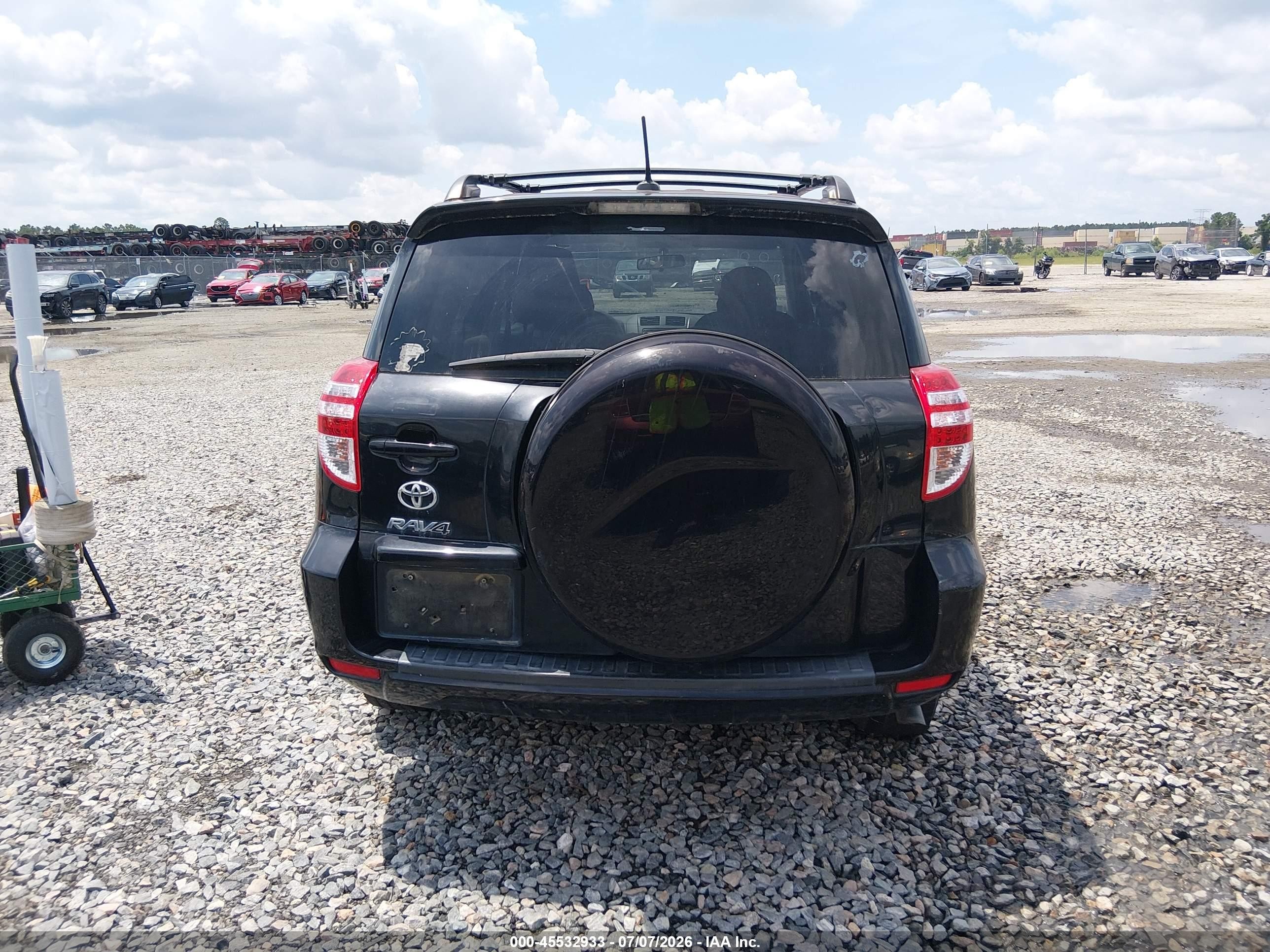 2012 Toyota Rav4   Black vin: 2T3ZF4DV4CW143519