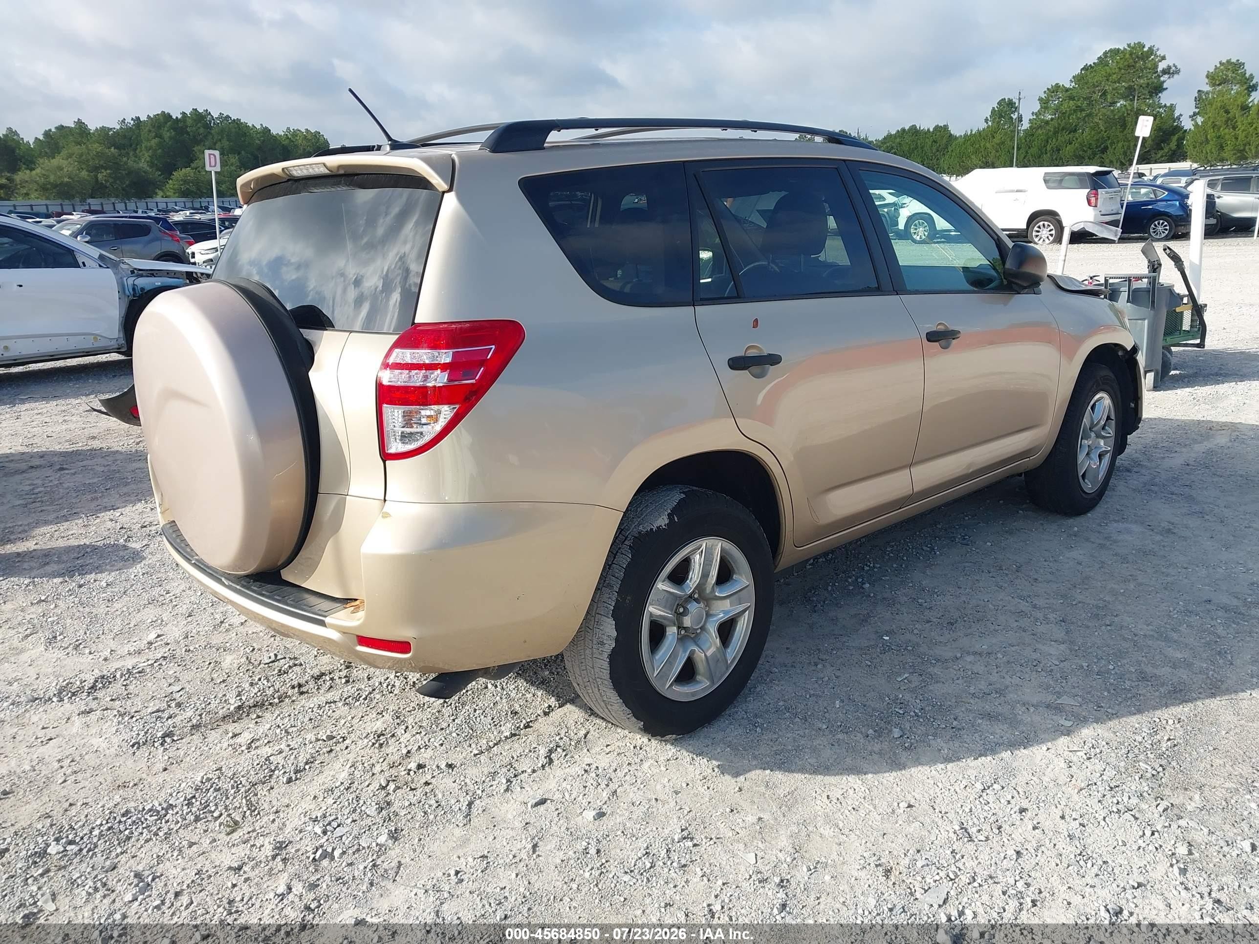 2011 Toyota Rav4   Gold vin: 2T3ZF4DV5BW053763