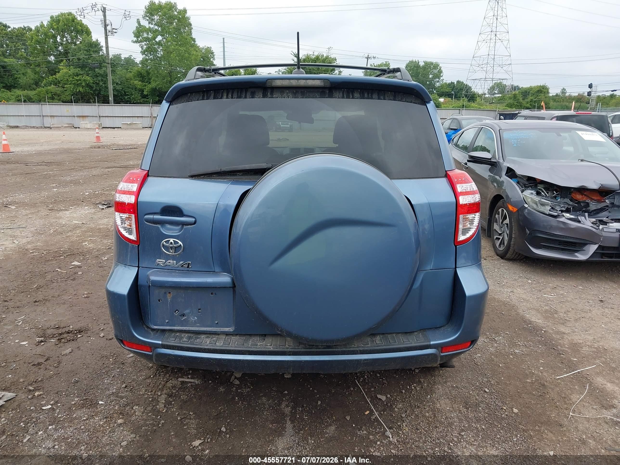 2011 Toyota Rav4   Blue vin: 2T3ZF4DV5BW092546