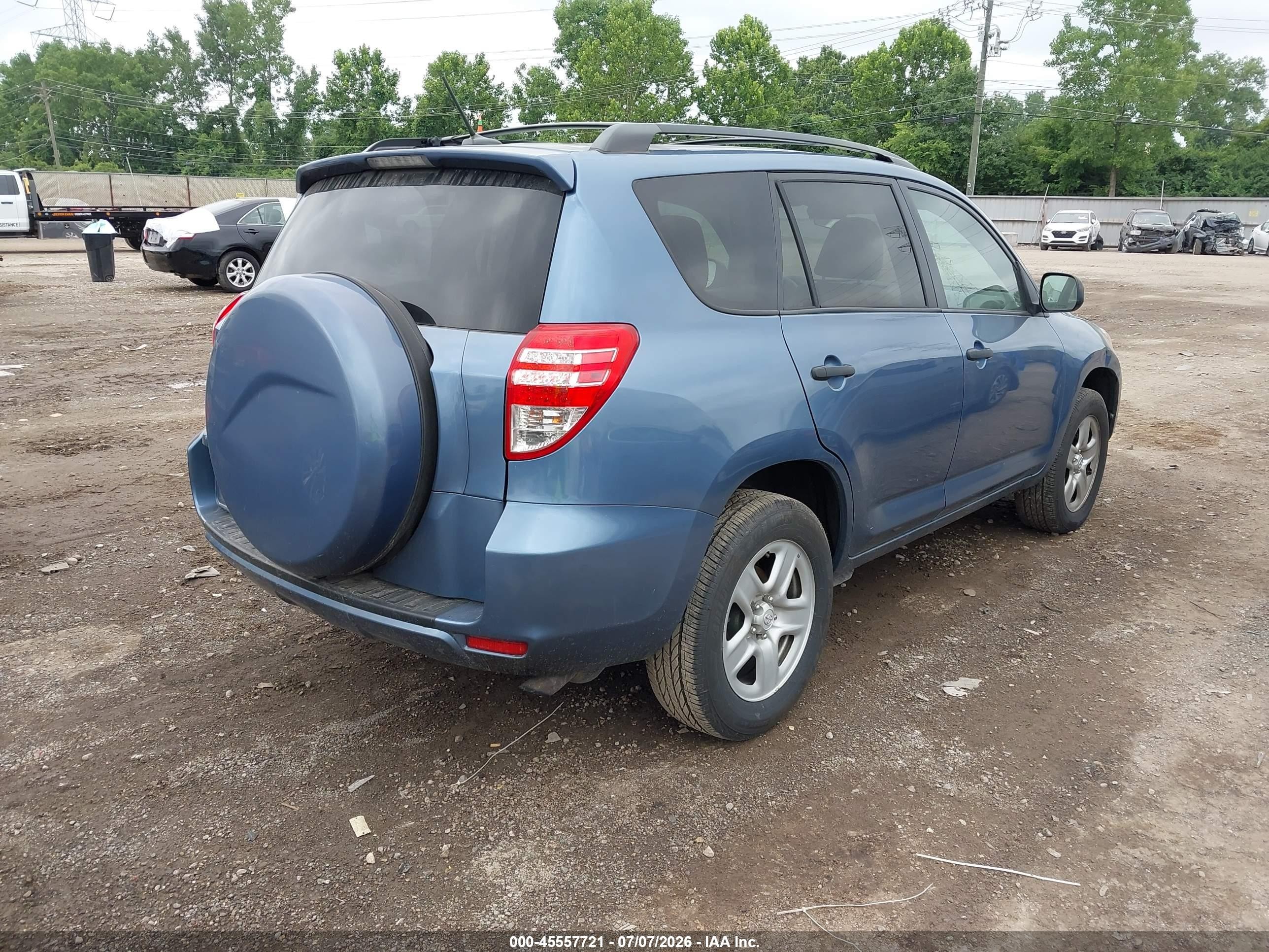 2011 Toyota Rav4   Blue vin: 2T3ZF4DV5BW092546