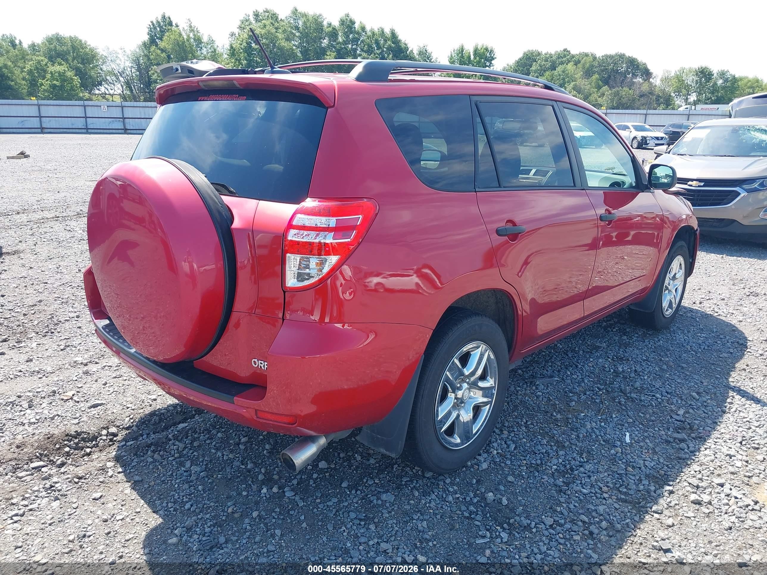 2012 Toyota Rav4   Красный vin: 2T3ZF4DV5CW143996
