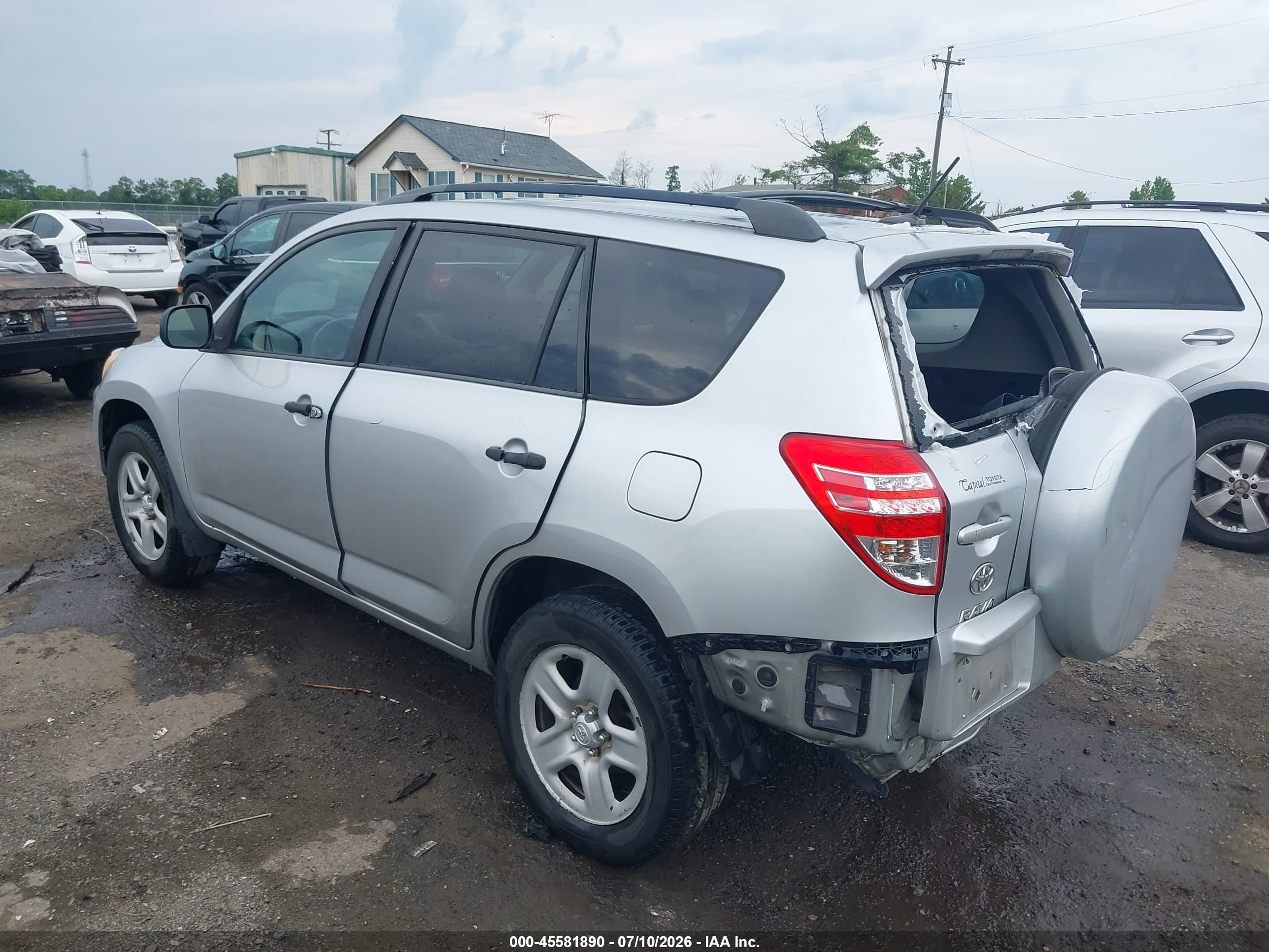2012 Toyota Rav4 Silver vin: 2T3ZF4DV5CW155470