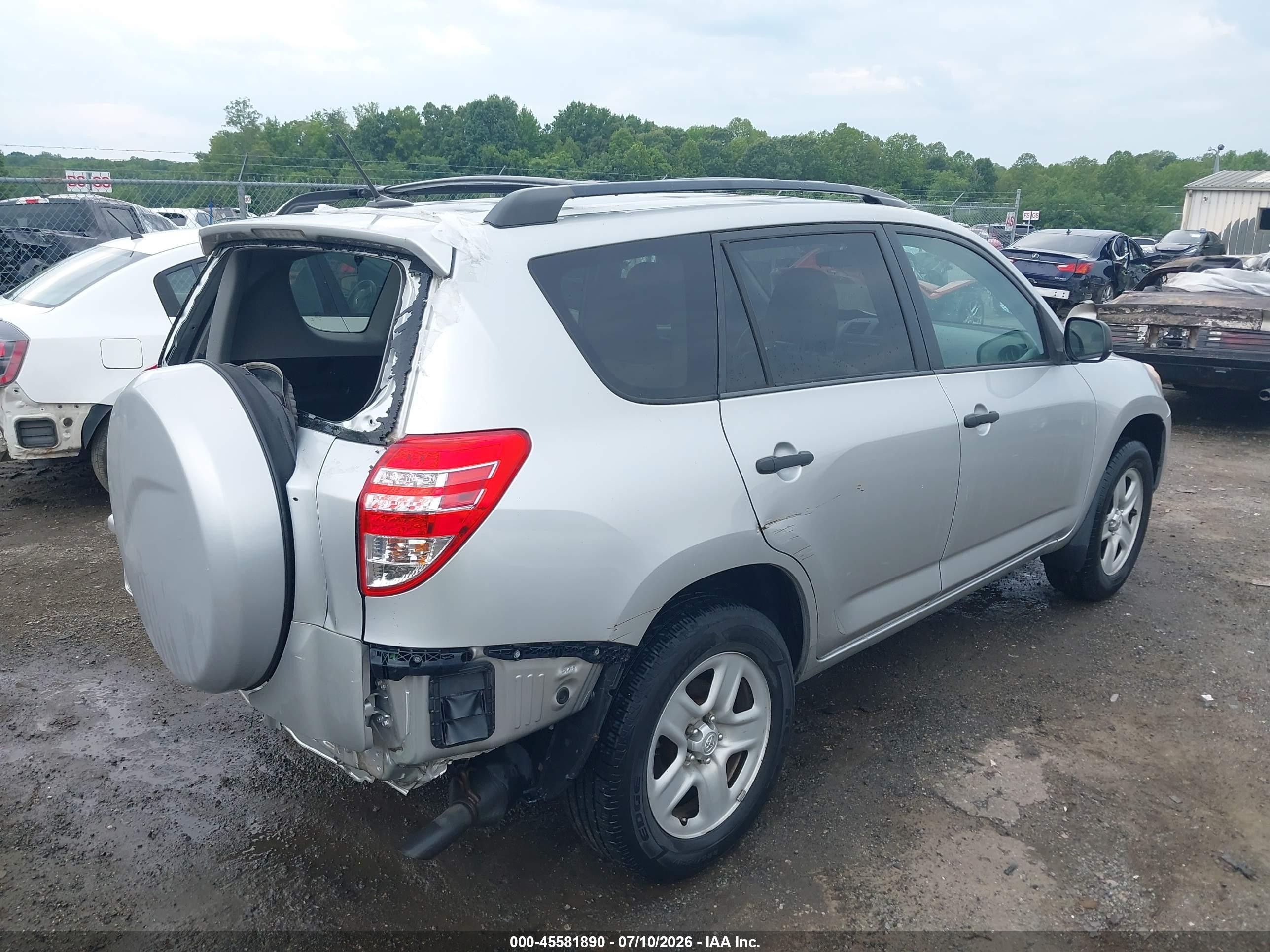 2012 Toyota Rav4 Silver vin: 2T3ZF4DV5CW155470