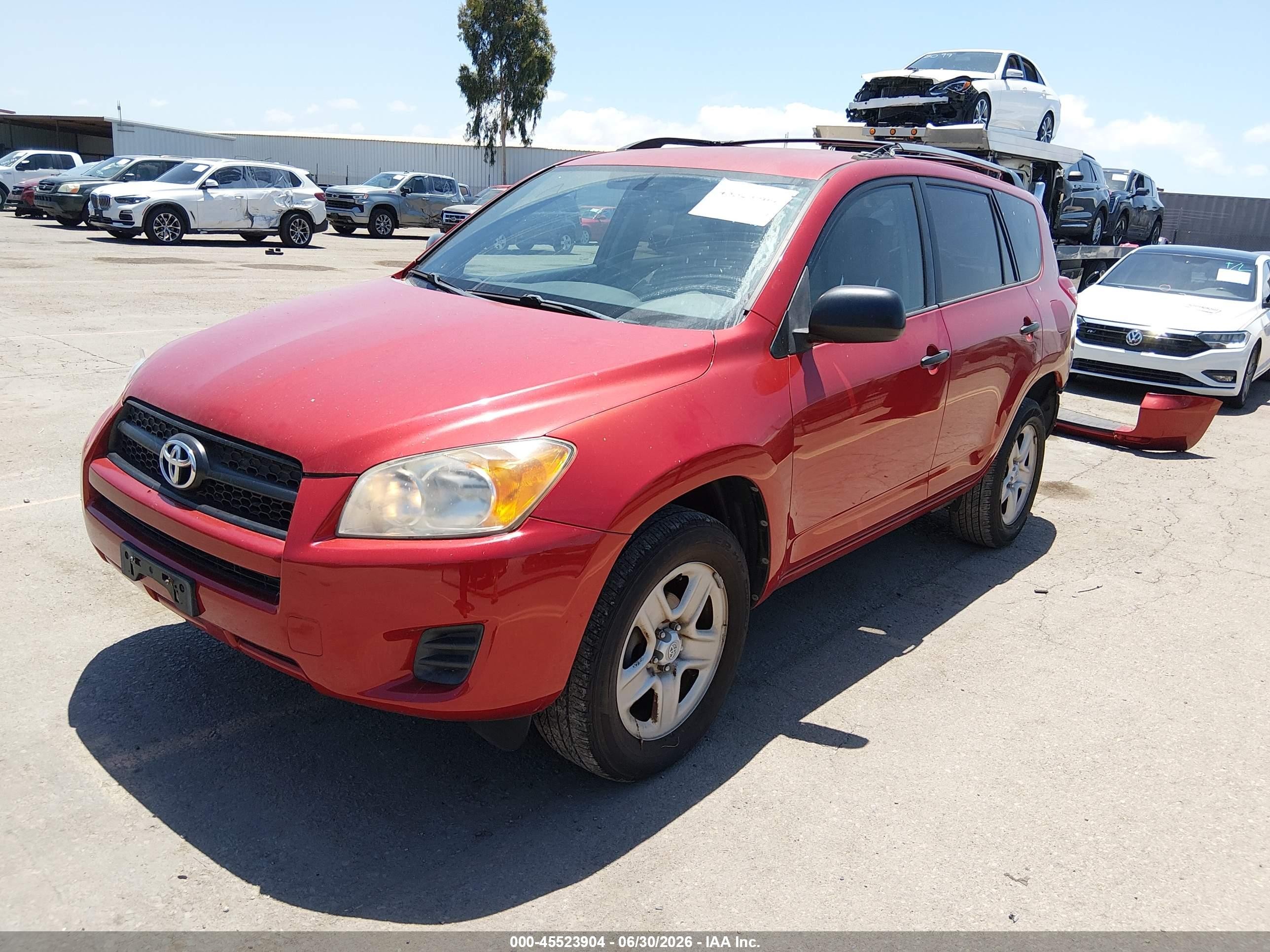 2010 Toyota Rav4   Бордовый vin: 2T3ZF4DV6AW023461