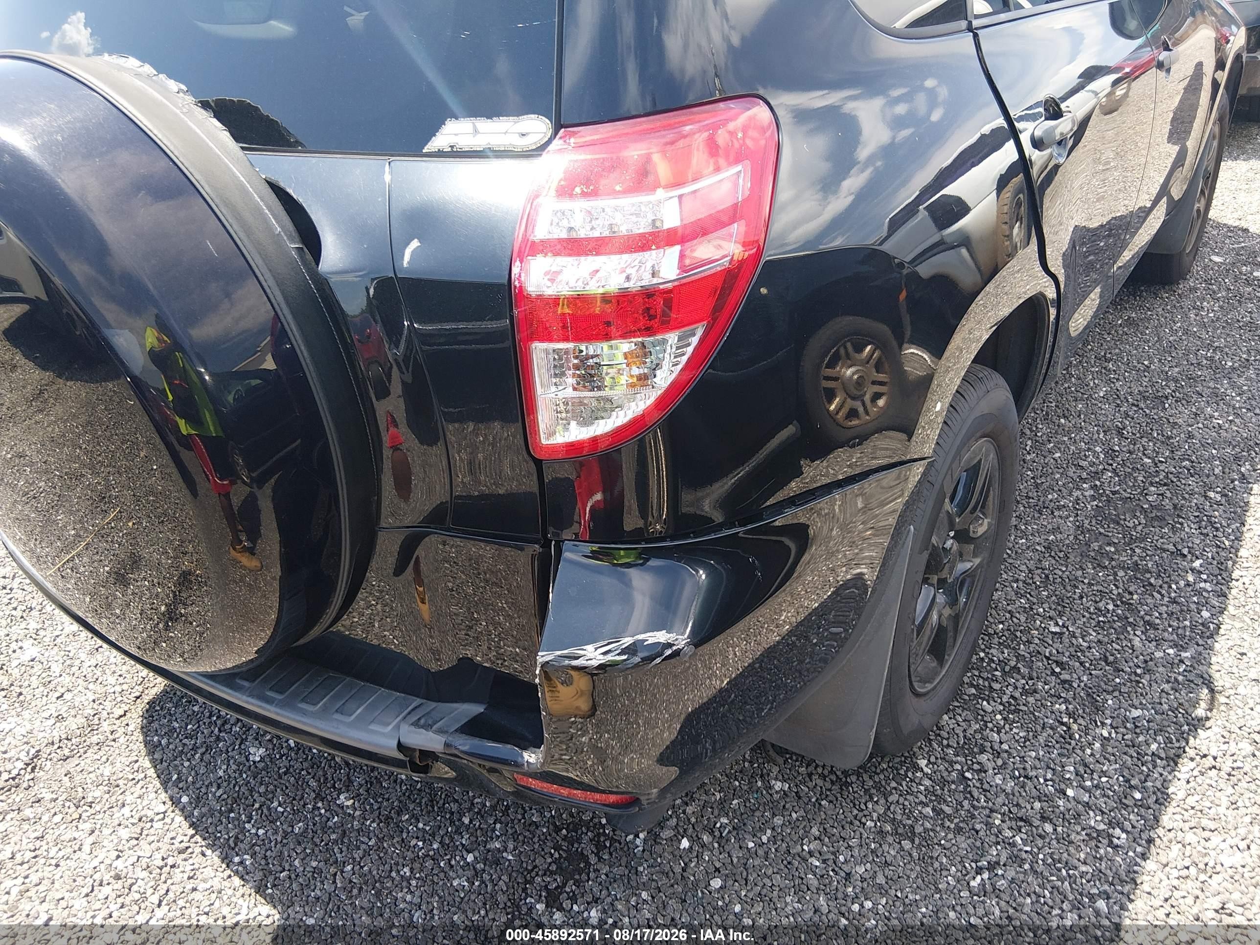 2010 Toyota Rav4   Black vin: 2T3ZF4DV6AW043001