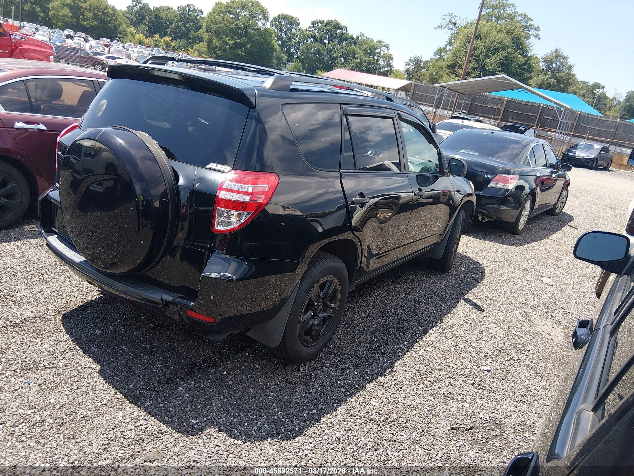 2010 Toyota Rav4   Black vin: 2T3ZF4DV6AW043001