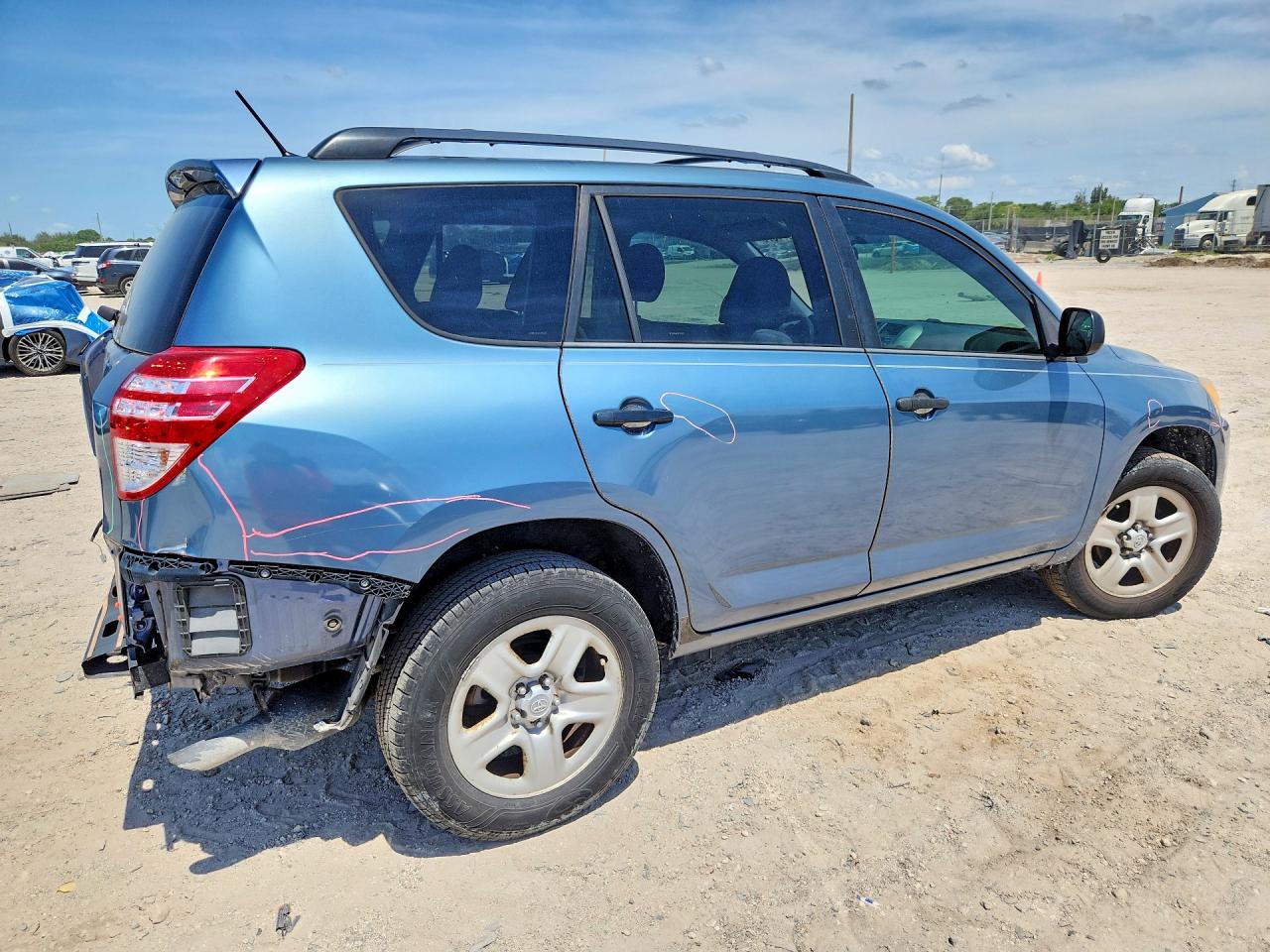 2012 Toyota Rav4 Base Синий vin: 2T3ZF4DV6CW152402