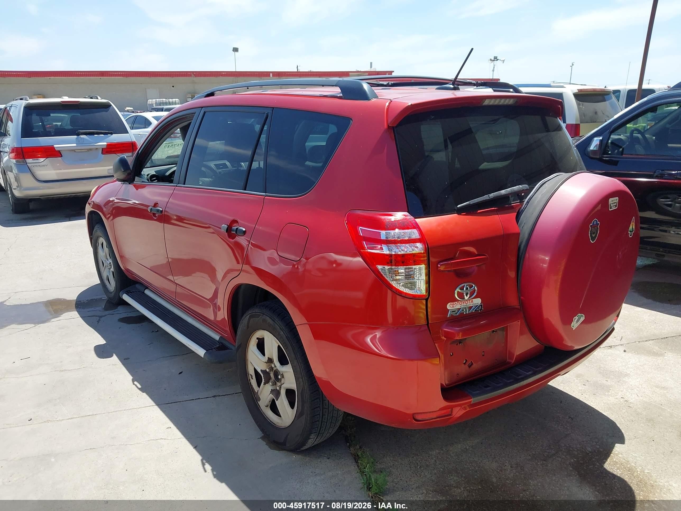 2011 Toyota Rav4   Red vin: 2T3ZF4DV7BW053876