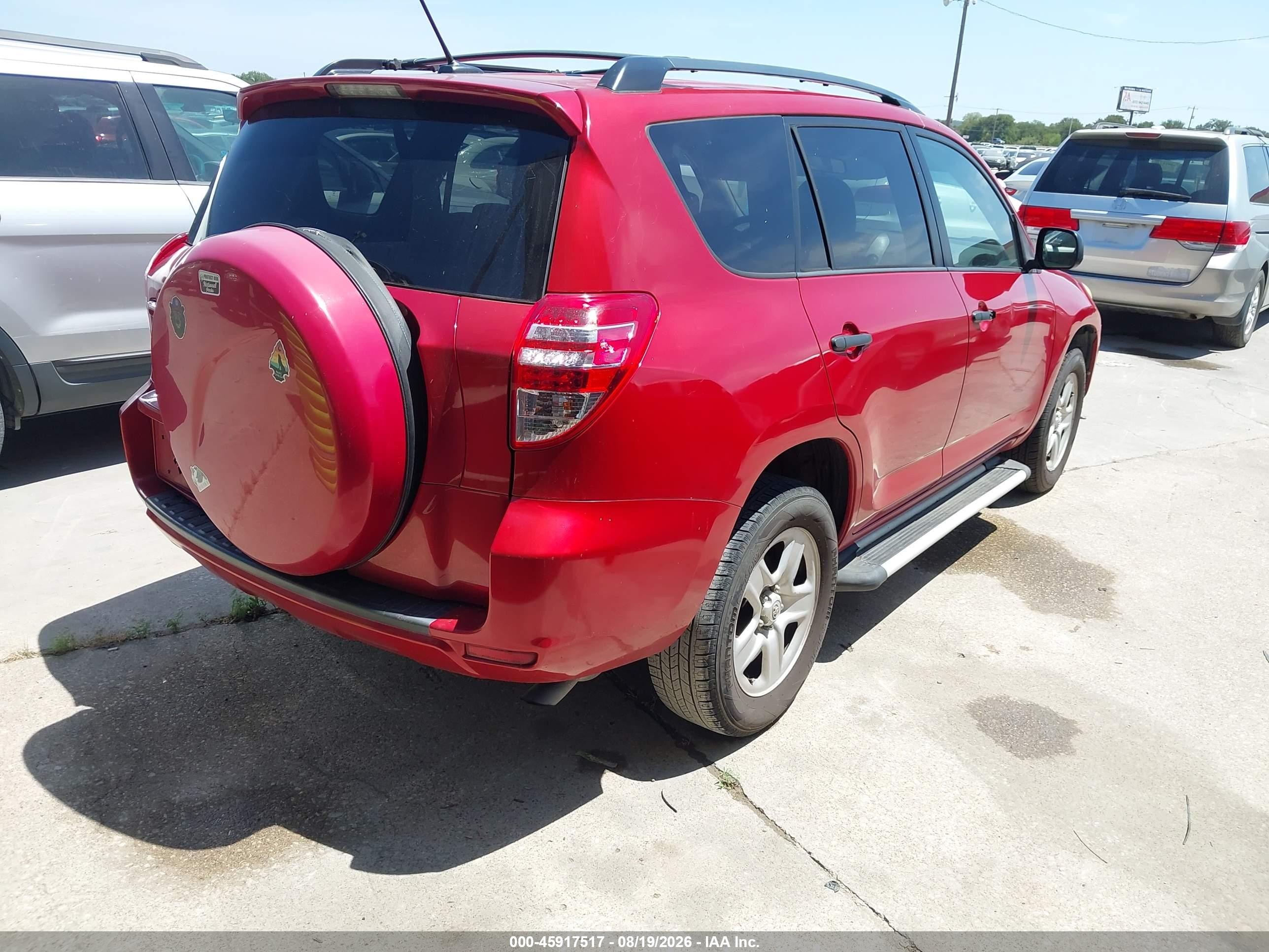 2011 Toyota Rav4   Red vin: 2T3ZF4DV7BW053876