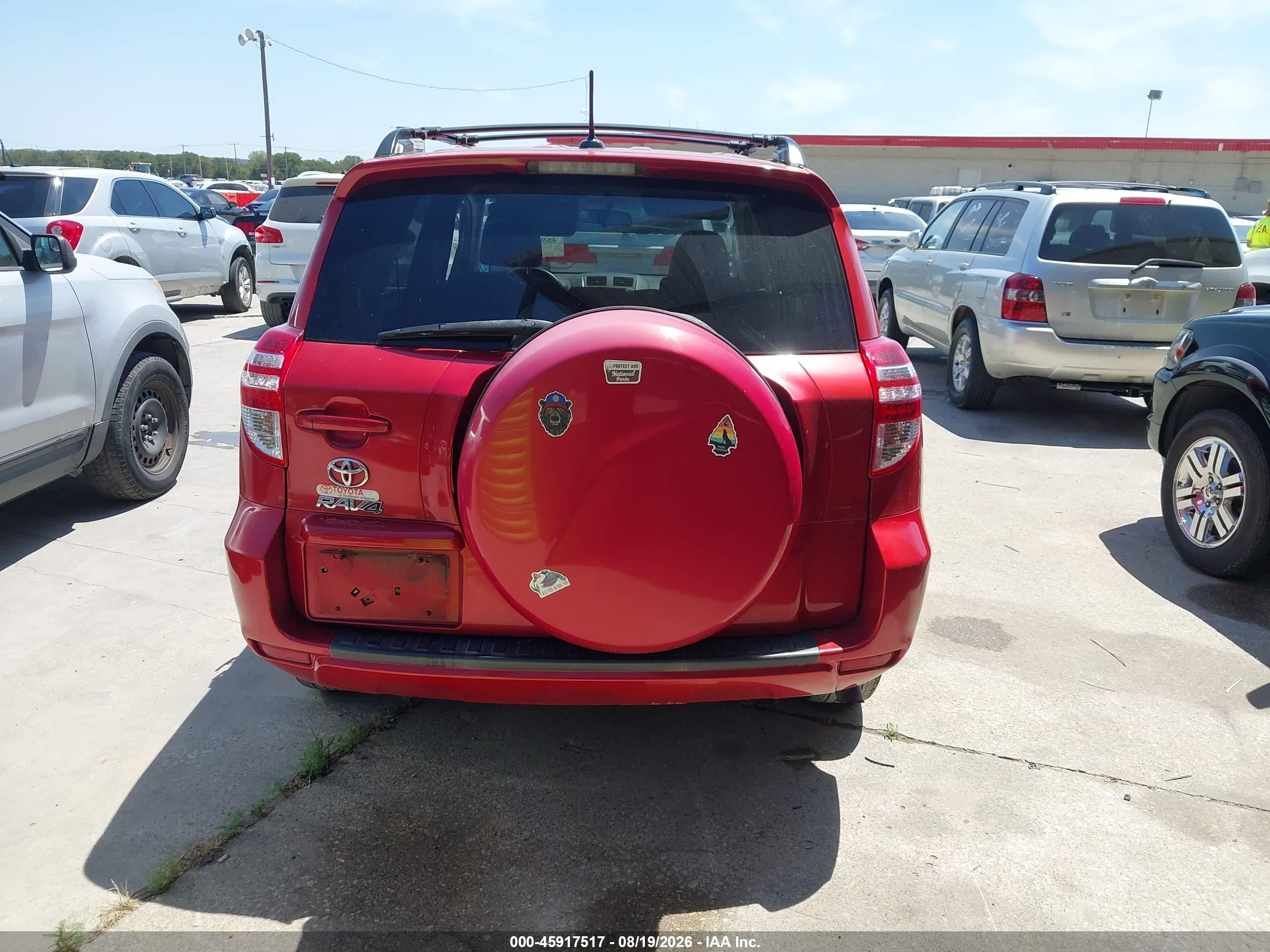 2011 Toyota Rav4   Red vin: 2T3ZF4DV7BW053876