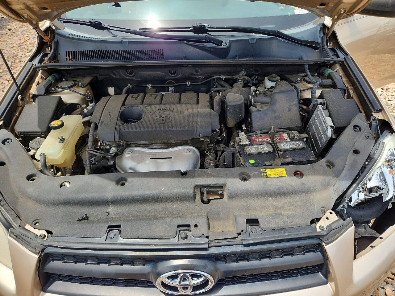 2012 Toyota Rav4 Base Бежевый vin: 2T3ZF4DV7CW124804
